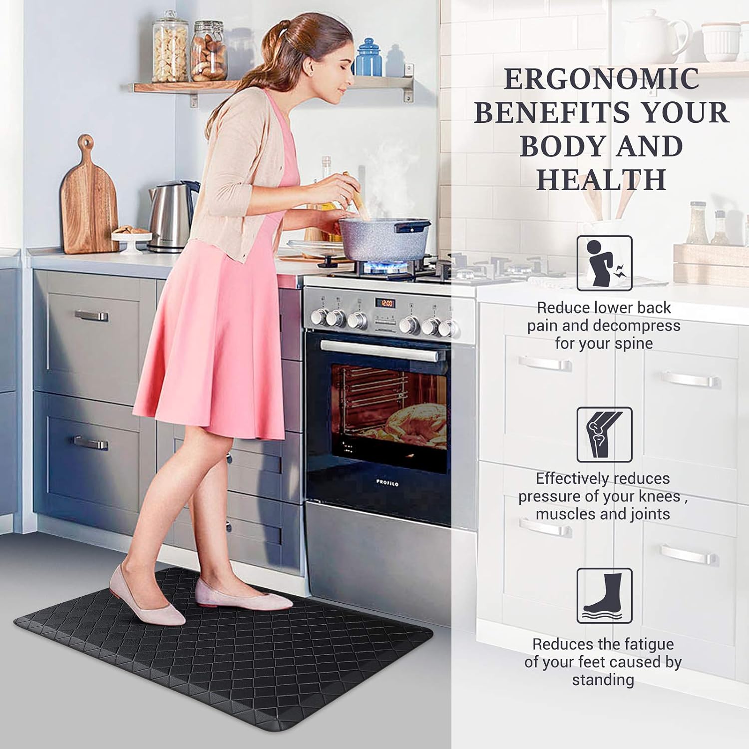 173x28 Thick Anti-Fatigue Cushioned Floor Mat
