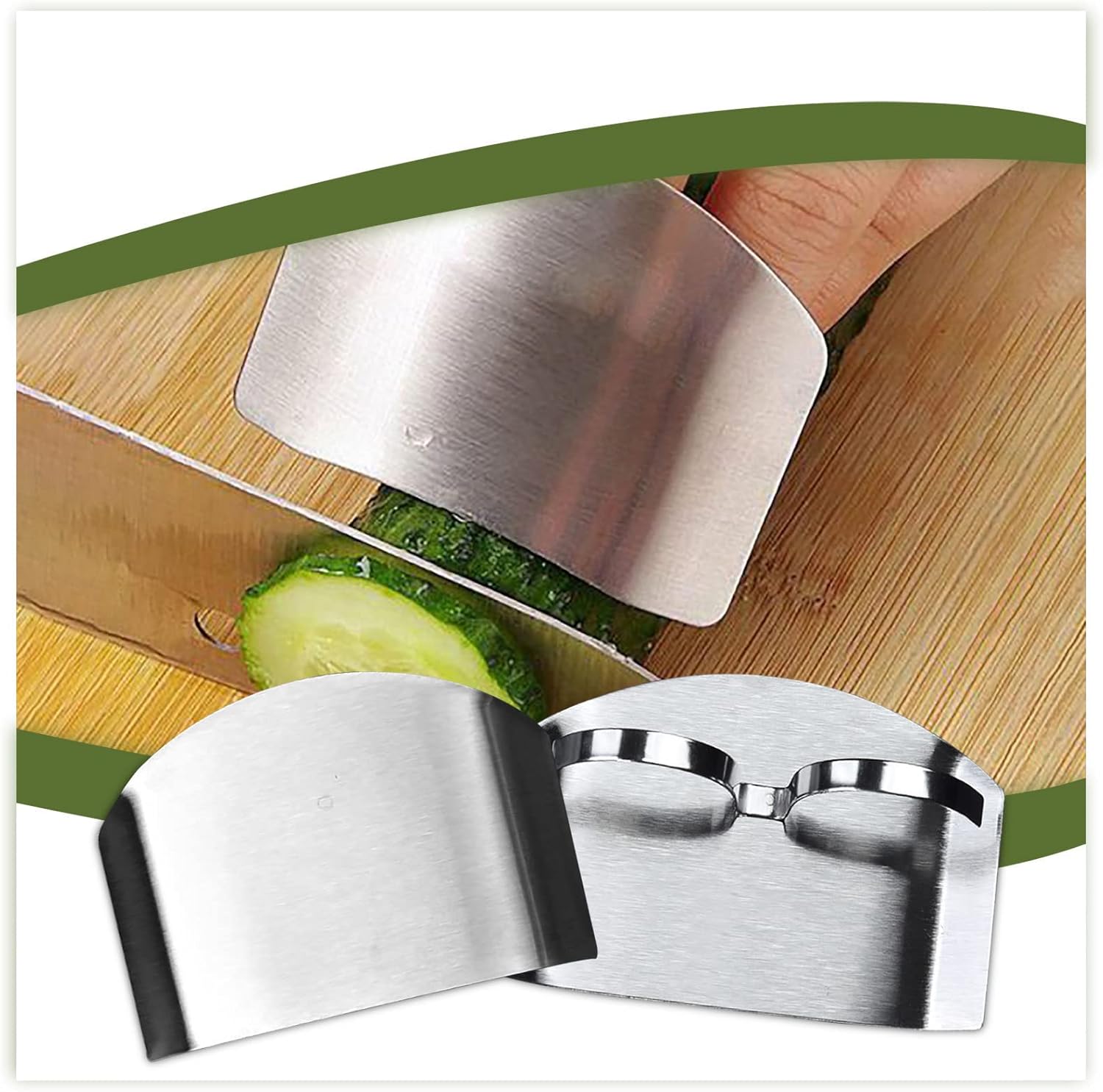 Stainless Steel Finger Guards for Cutting Knives Safe for Hands