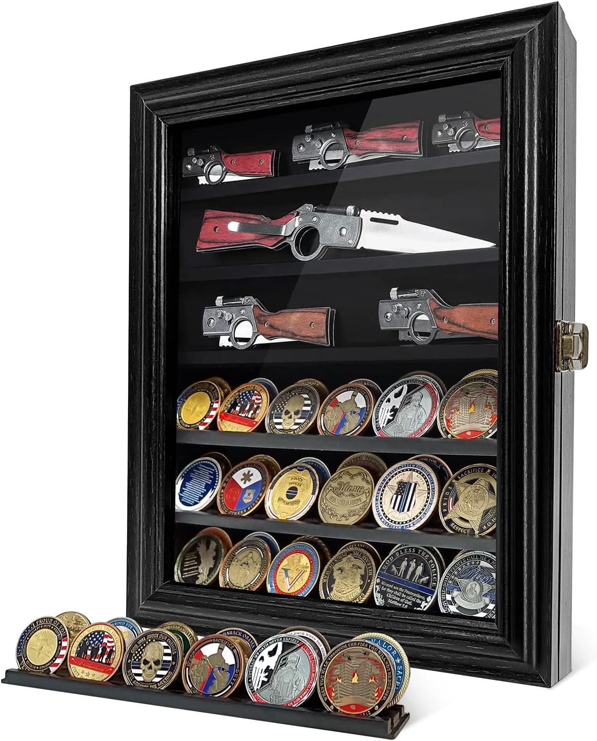 Lockable Tempered Glass Knife Display Case