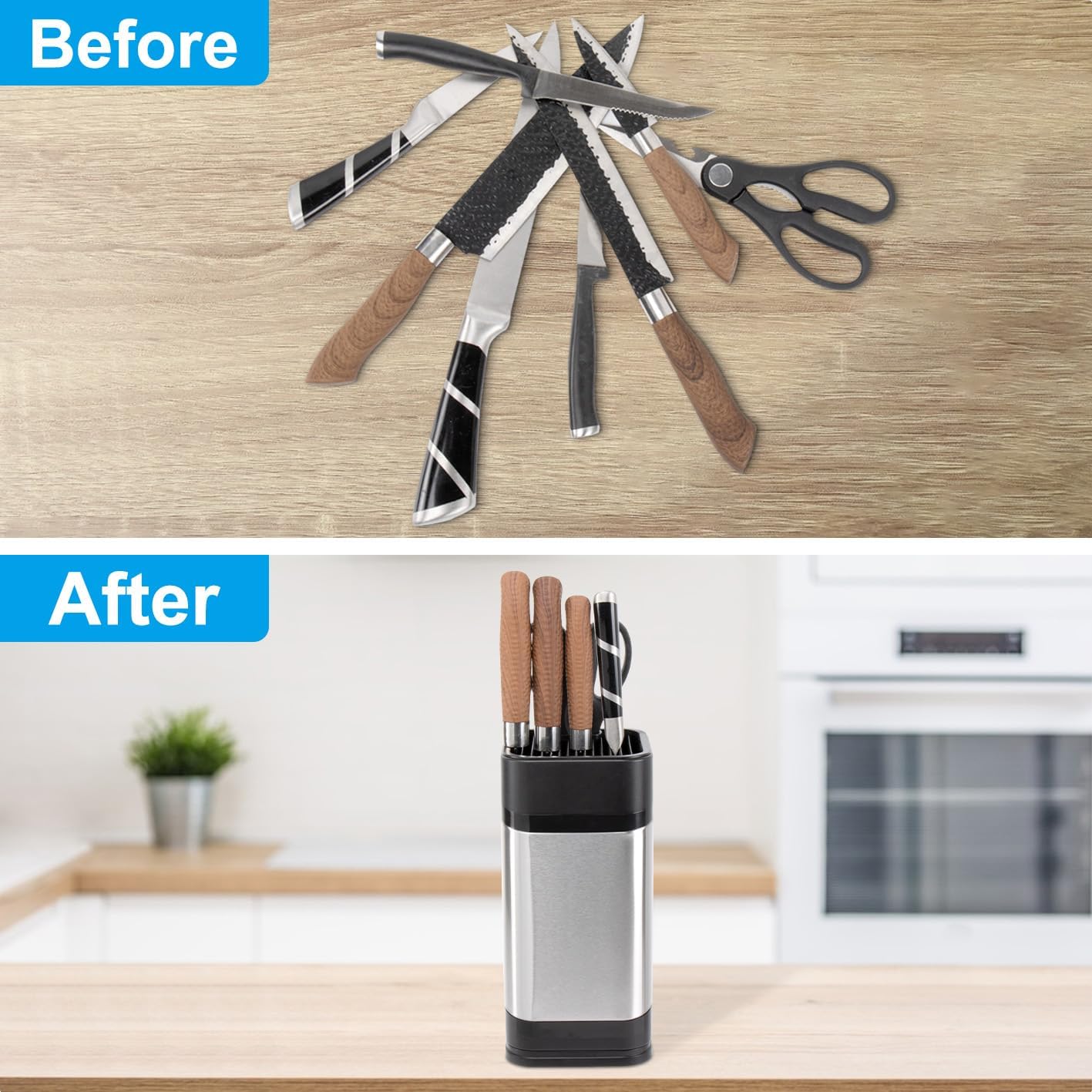 Space-Saving Kitchen Knife Holder