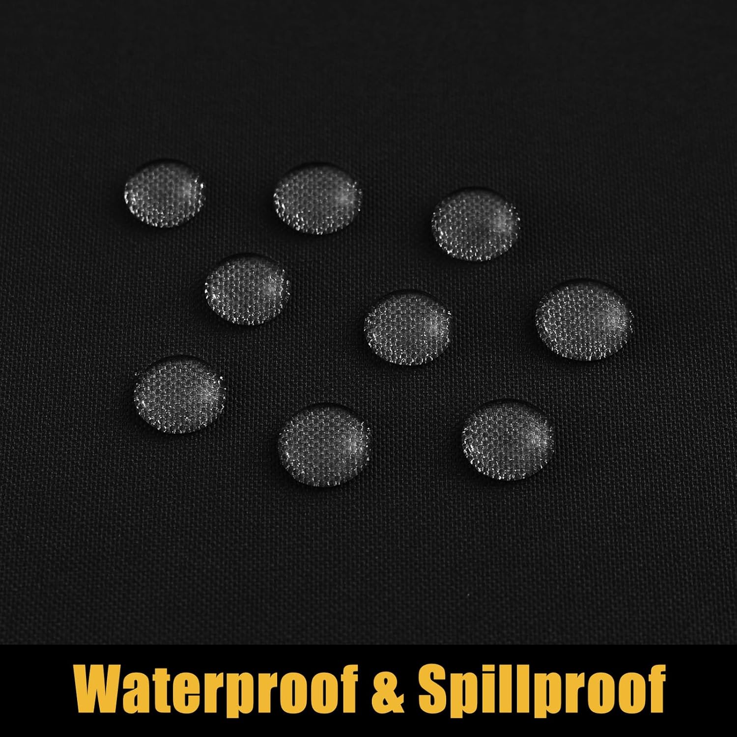 Smiry 6-Foot Picnic Table Cloth Waterproof Elastic Washable - Black 30x72