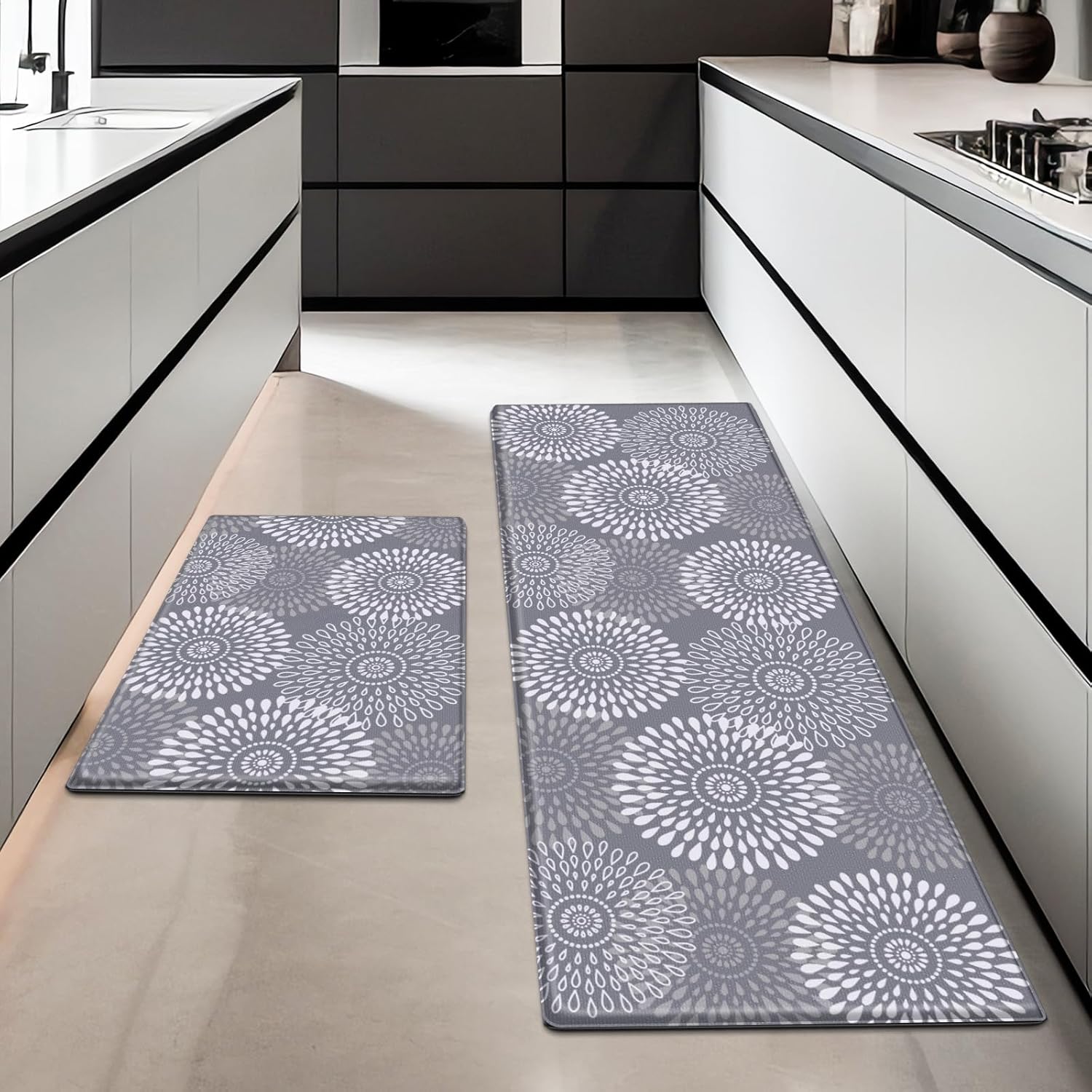 LuxStep Kitchen Anti-Fatigue Mats with Slow-Rebound Waterproof for Home Kitchen