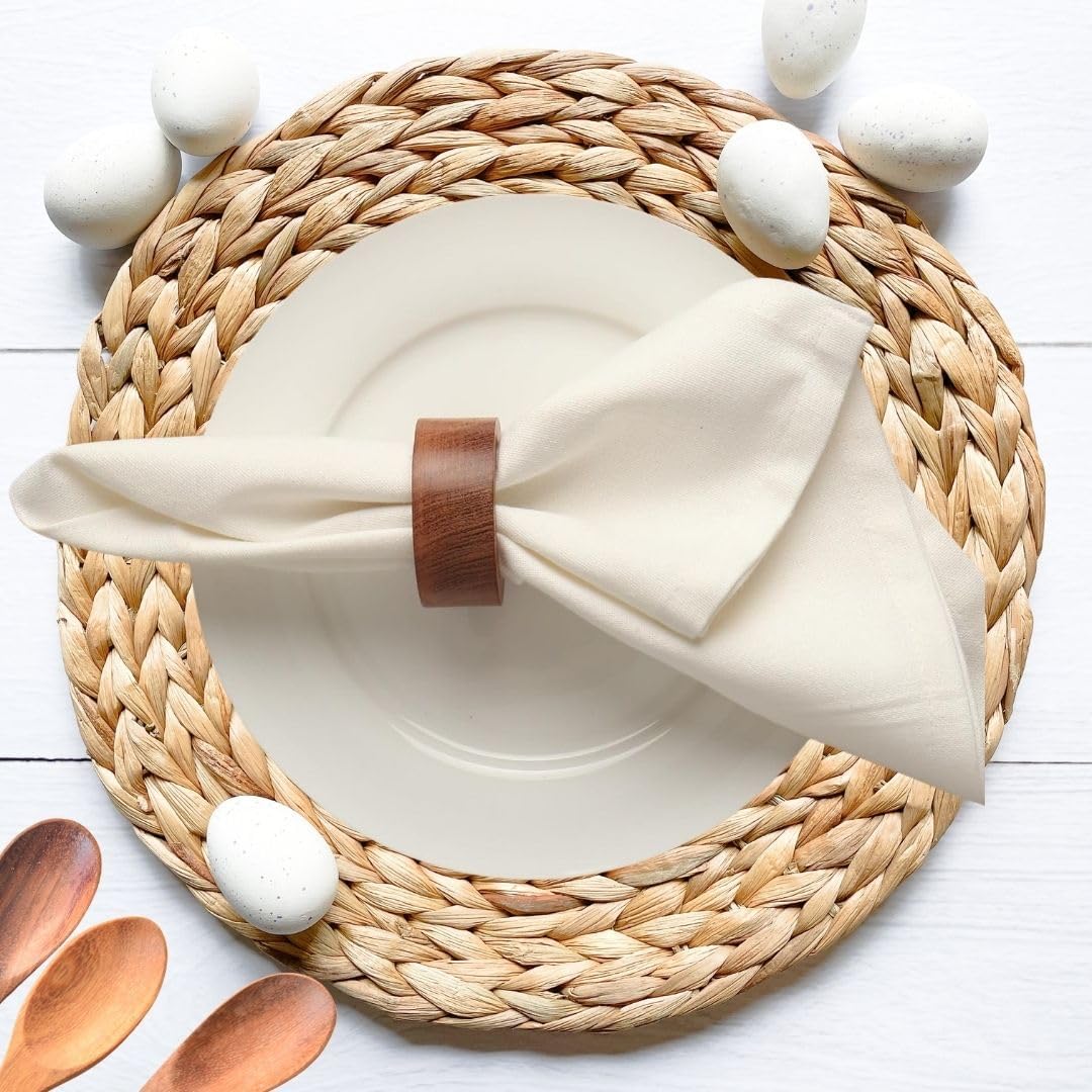 Elegant Napkin Rings - Set of 12