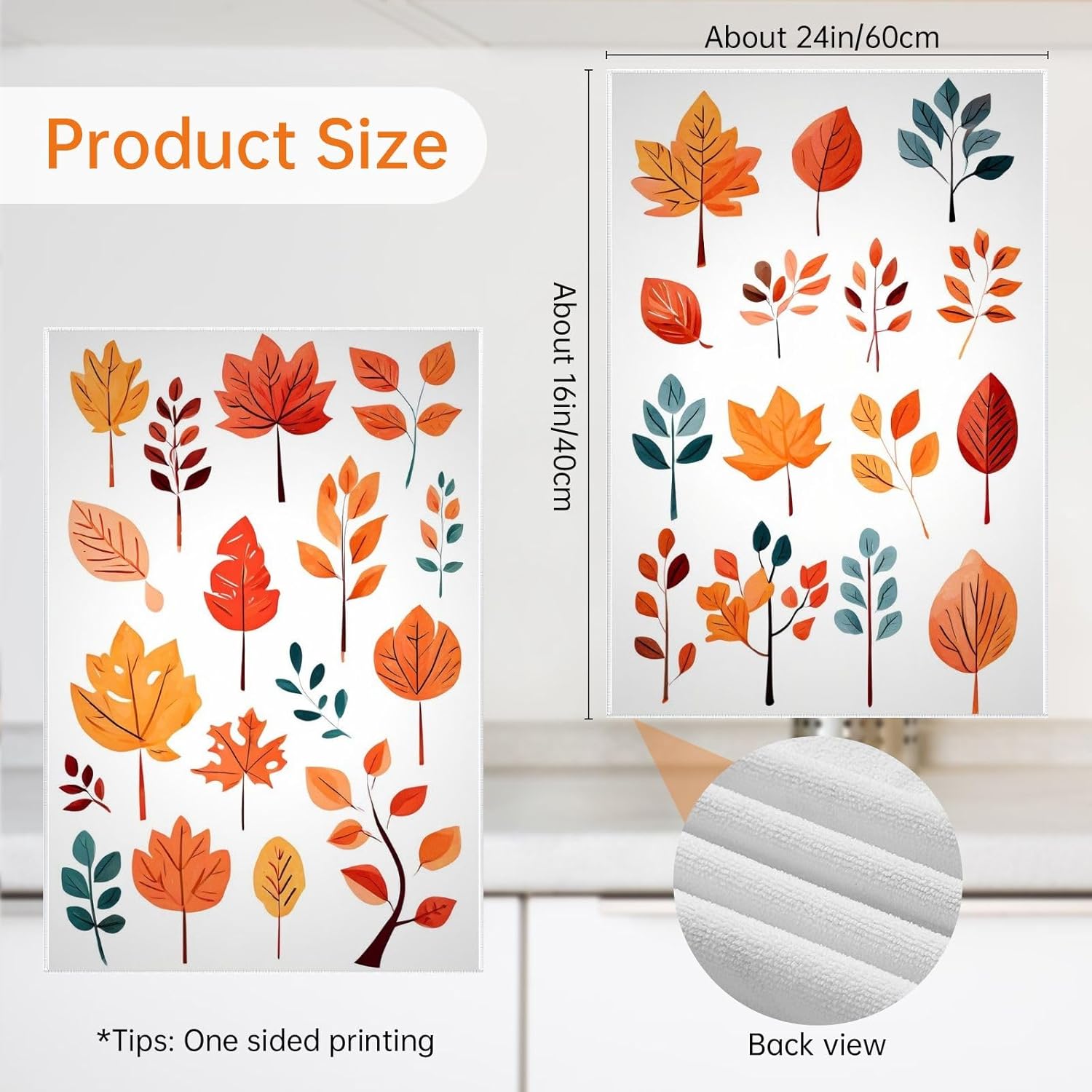 Fall Leaves Kitchen Towels Set
