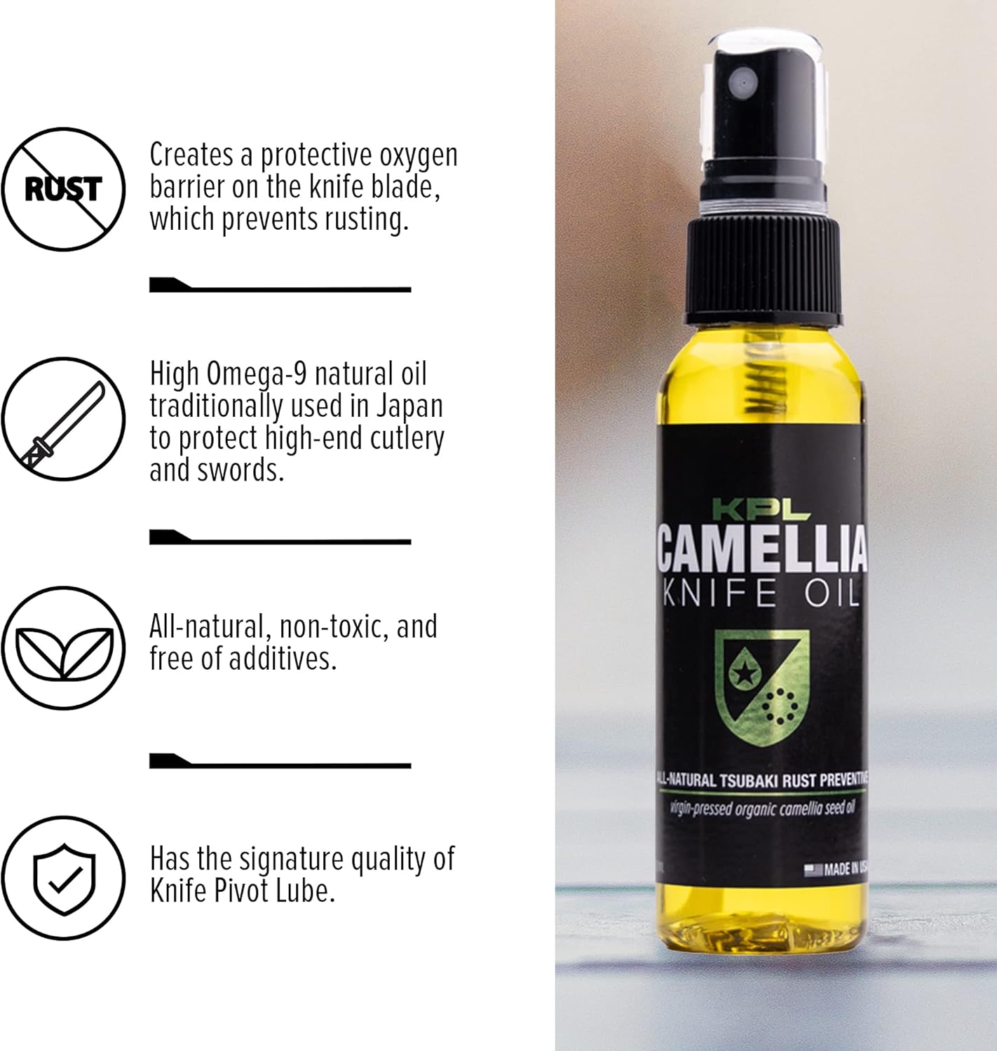 Camellia Knife Oil Spray