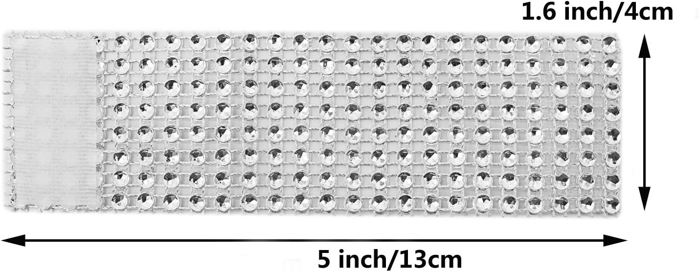Presenting the KPOSIYA 120-Piece Rhinestone Napkin Rings Set