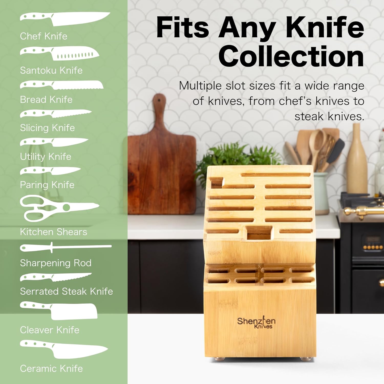 Master Your Cooking with 20 Slot Knife Block