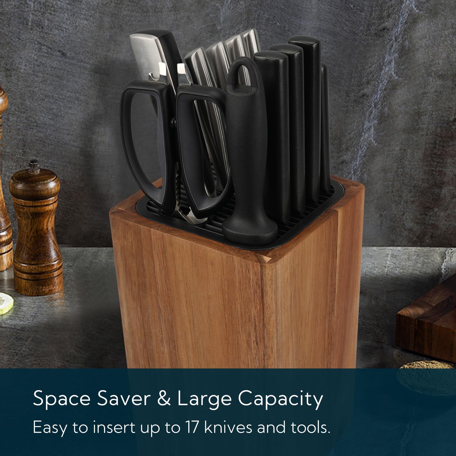 KITCHENDAO Deluxe Universal Knife Block