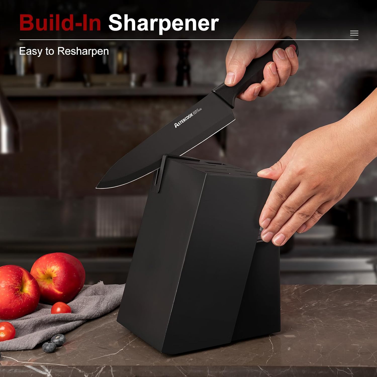 15-Piece Stainless Steel Knife Set for Home Use