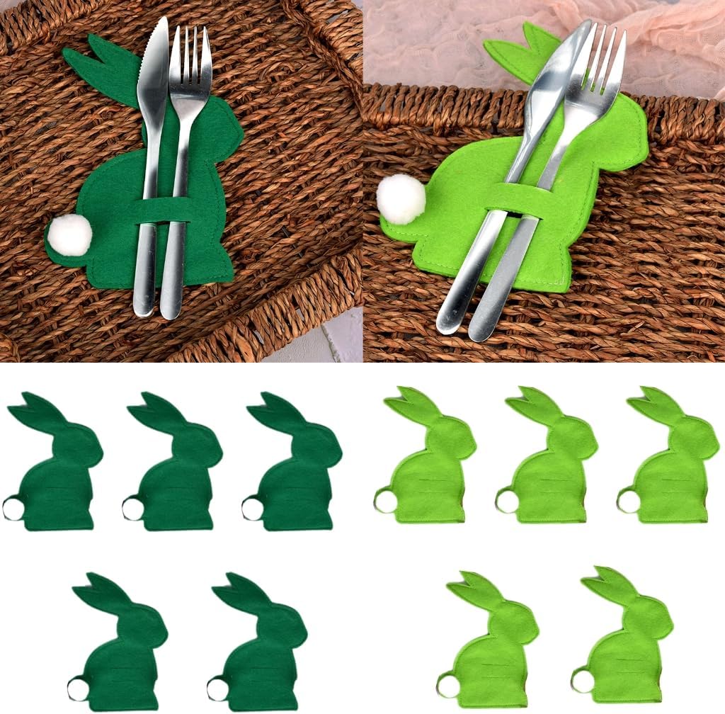 Comfy Rabbit-Shape Cutlery Holder Pack