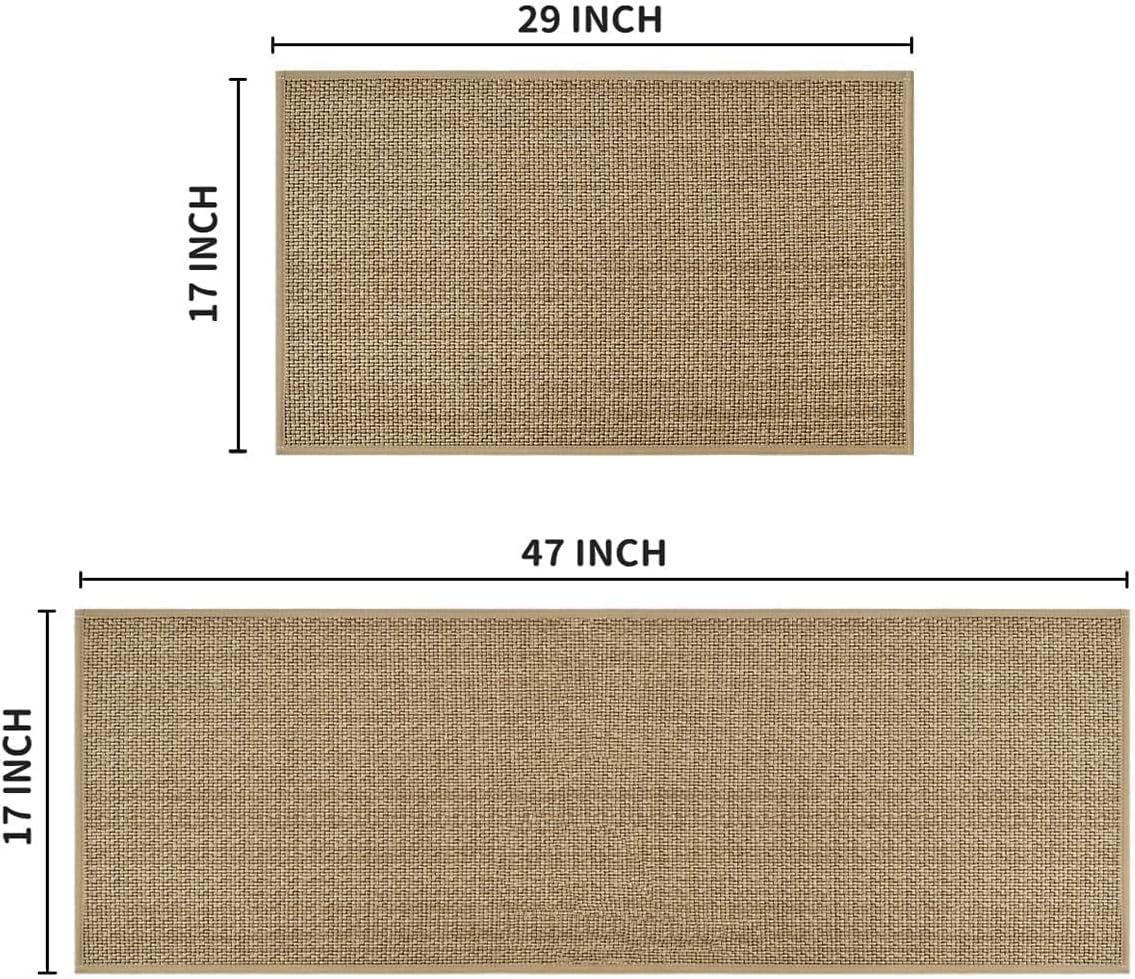 ArtoidMode Washable Non-Slip Kitchen Rugs Set