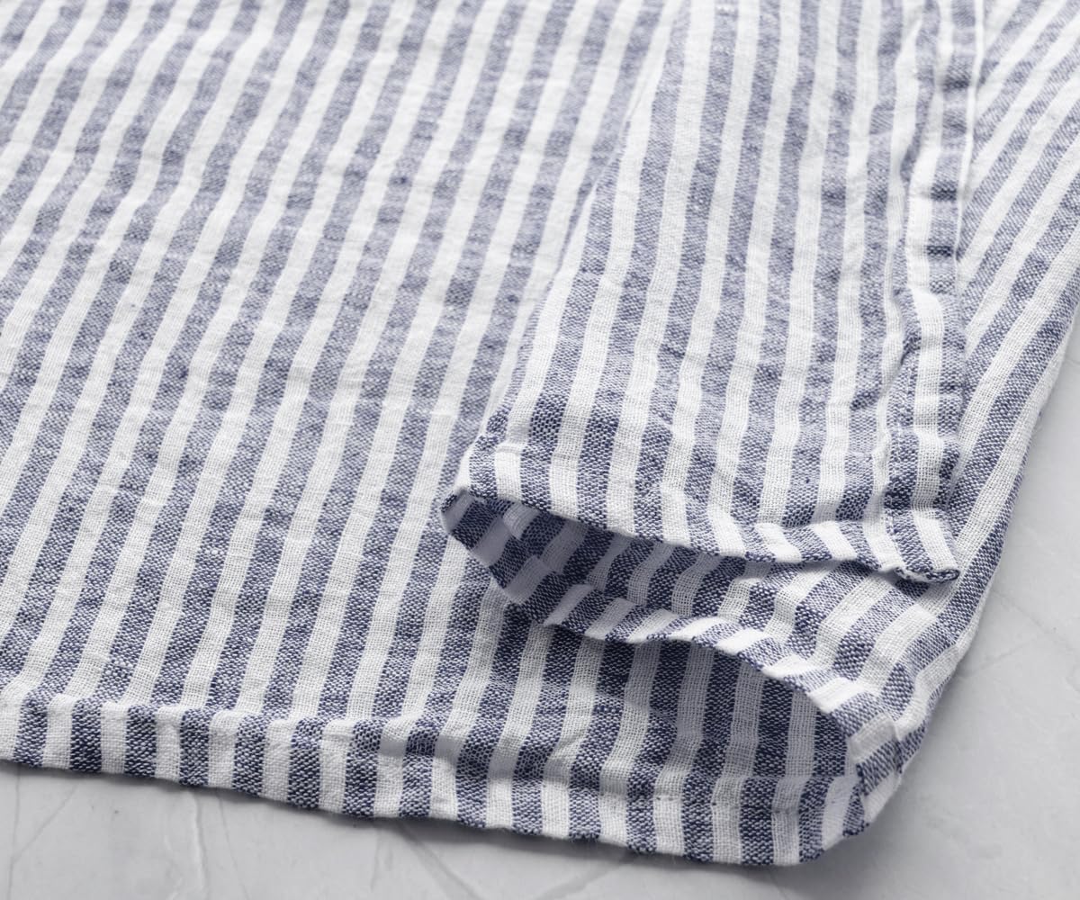 Navy Blue 100 Linen Dish Towels Perfect for Kitchen Dining
