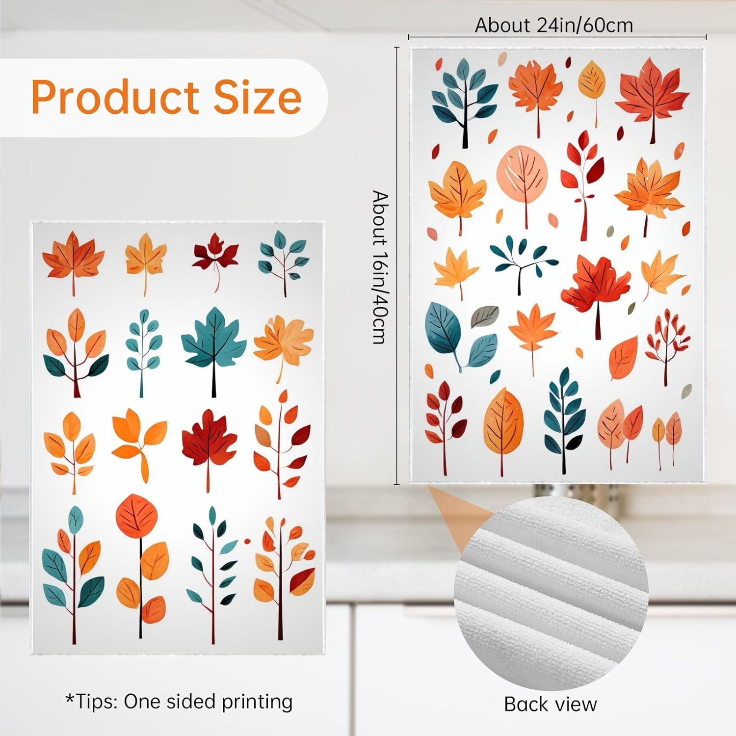 Fall Leaves Kitchen Towels Set
