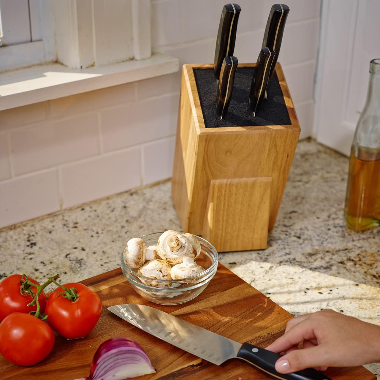 Durable Dice Knife Block for Home Use