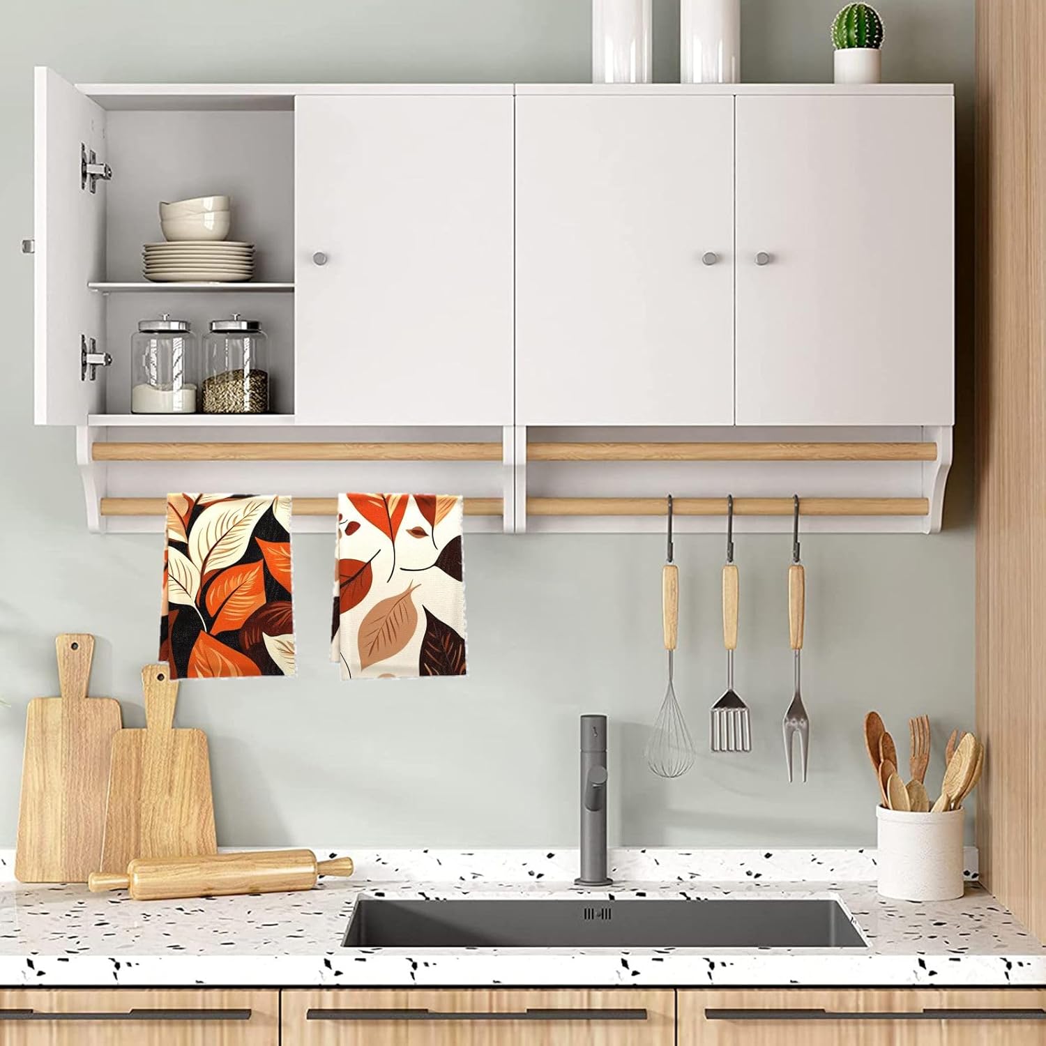 Oeuct - Autumn Sticker Towels 4pc Set