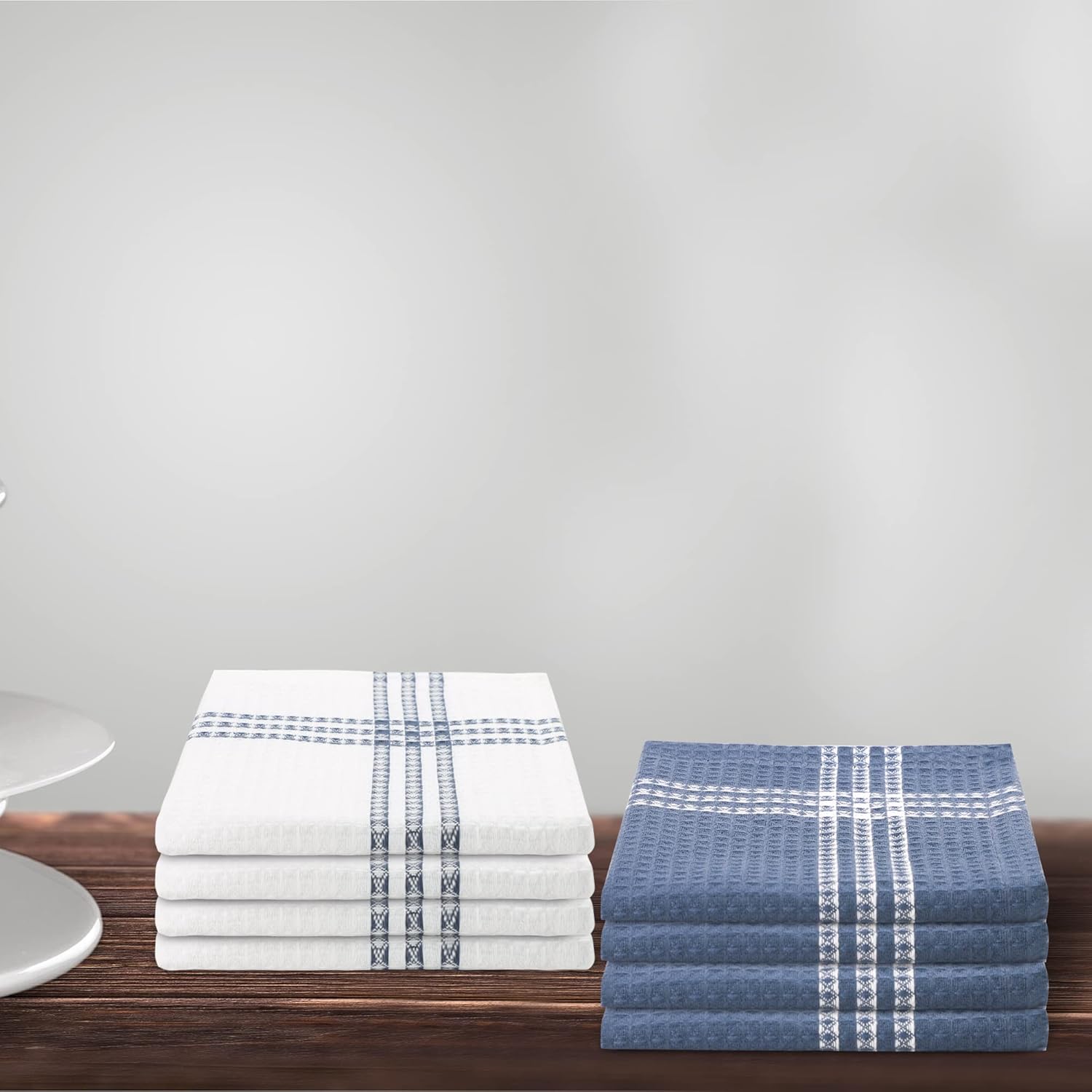 Urban Villa 12x12 Soft and Absorbent Cotton Dishcloth Set of 8