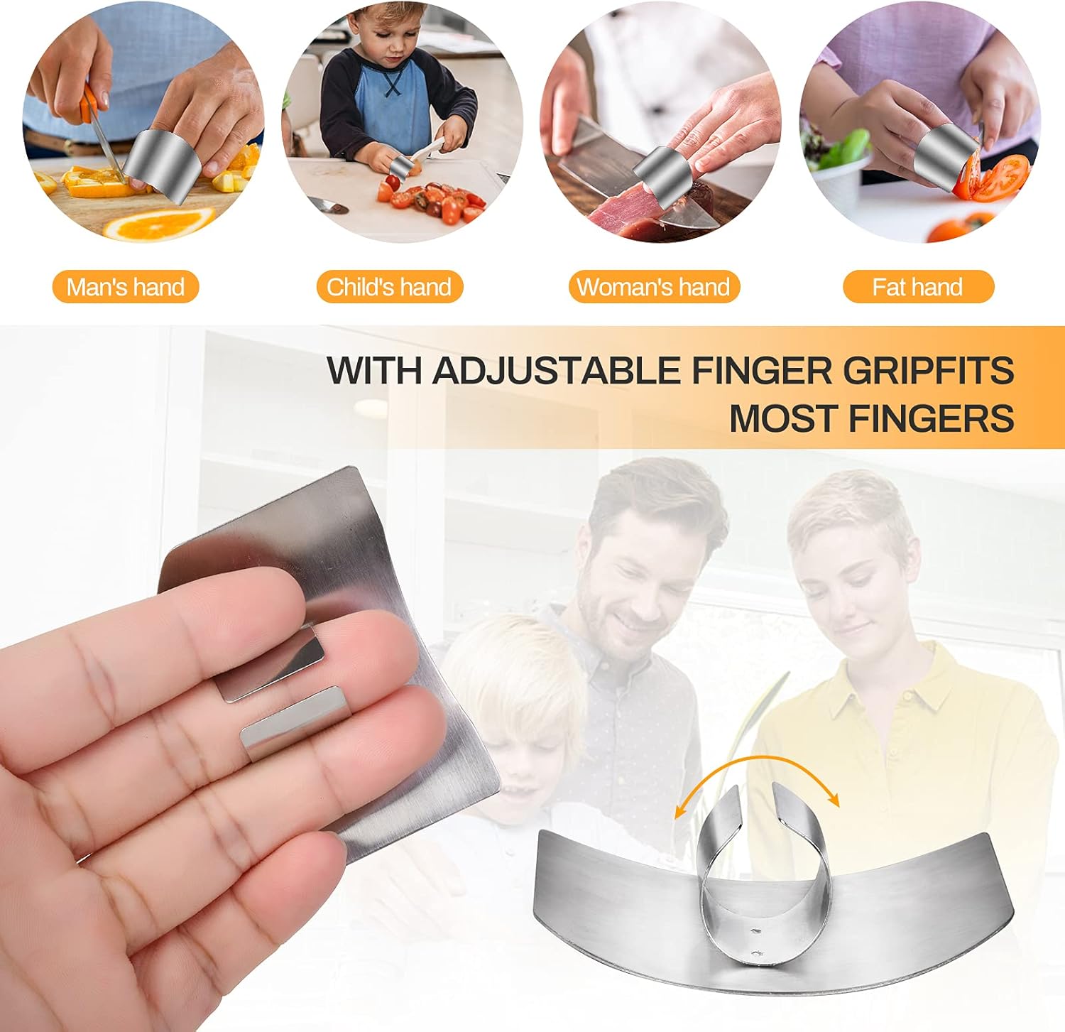 Adjustable Knockout Steel Finger Guards Keep Your Hands Safe