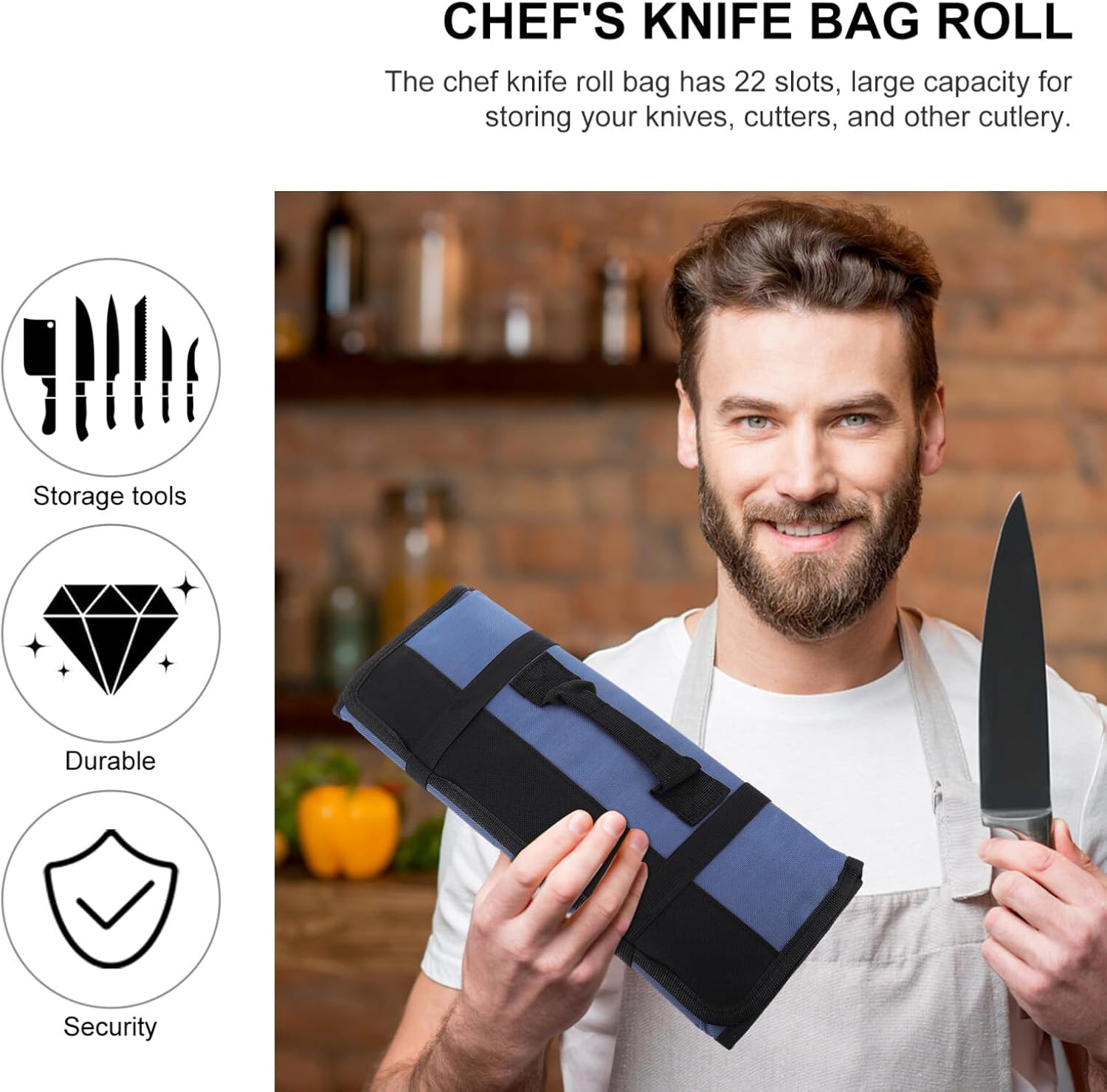 Kichvoe Chef Roll Bag The Perfect Kitchen Storage Solution