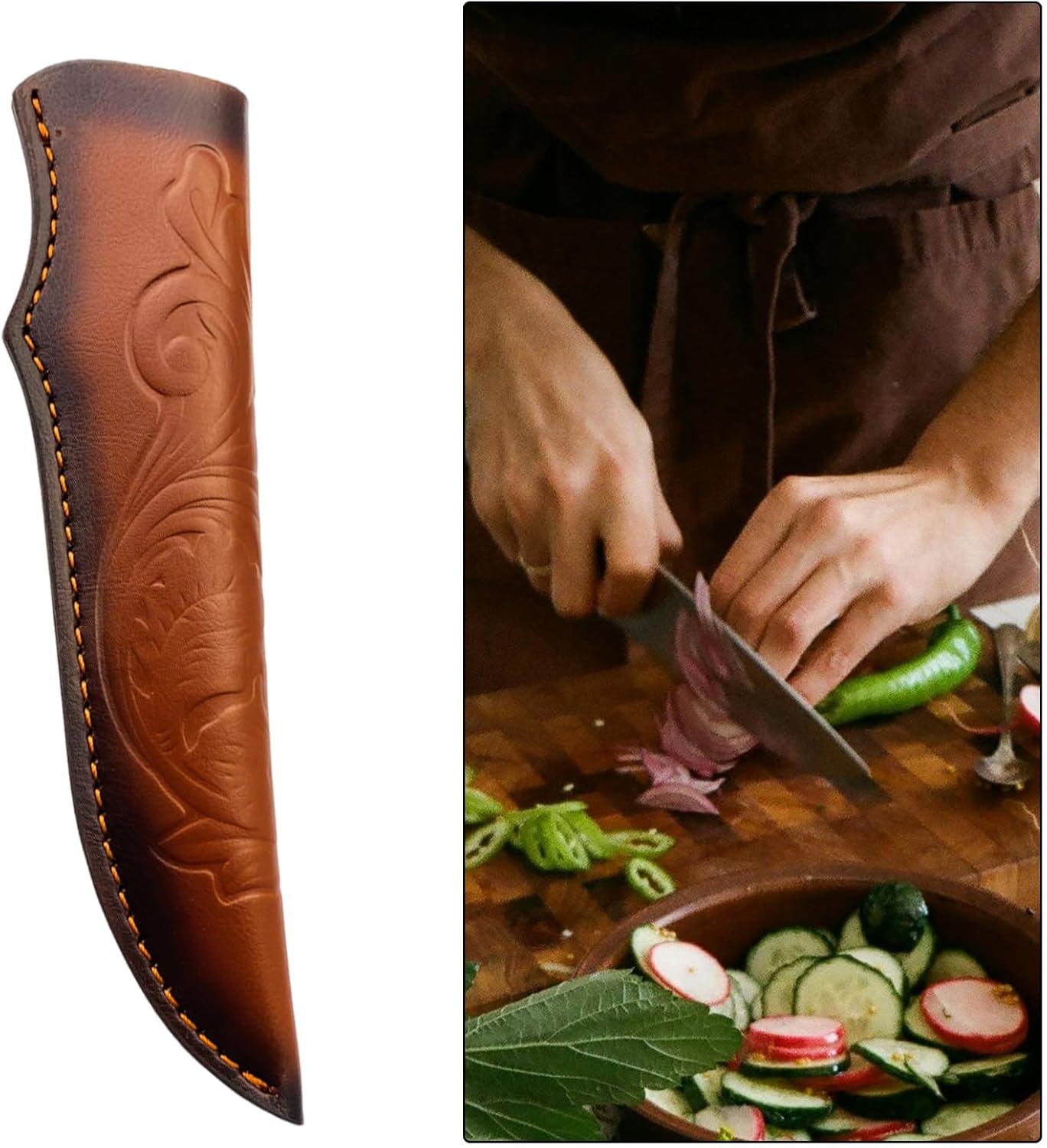 Premium Leather Cutter Sheath for Cleaning and Storage