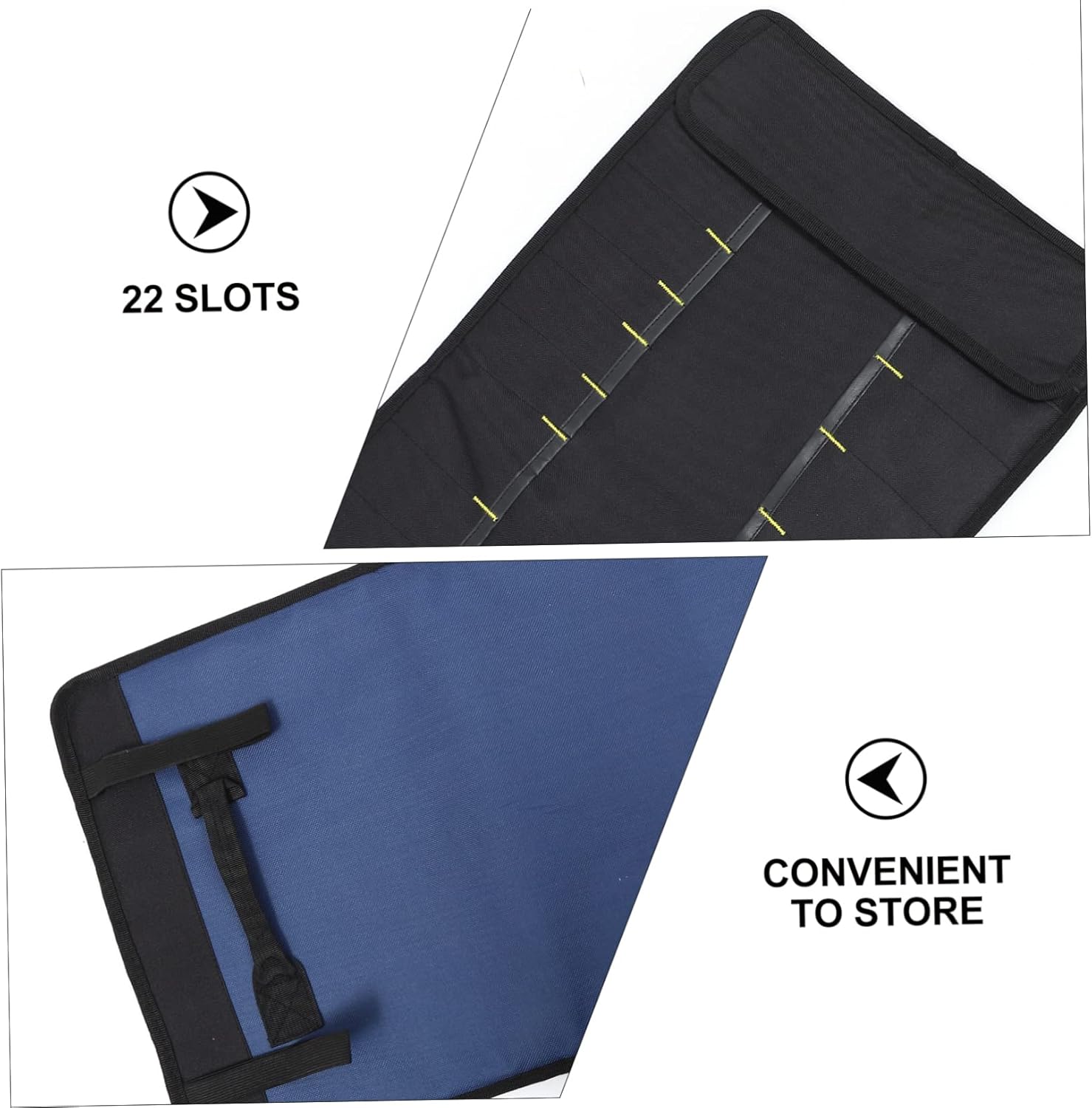 Zerodeko 22 Slots Chef Knife Roll Bag Portable Cutter Holder