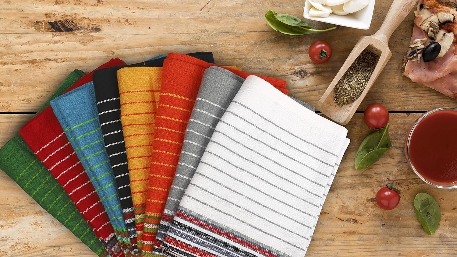 Bundled Ultra-Soft Cotton Cooking Towels for Home Use