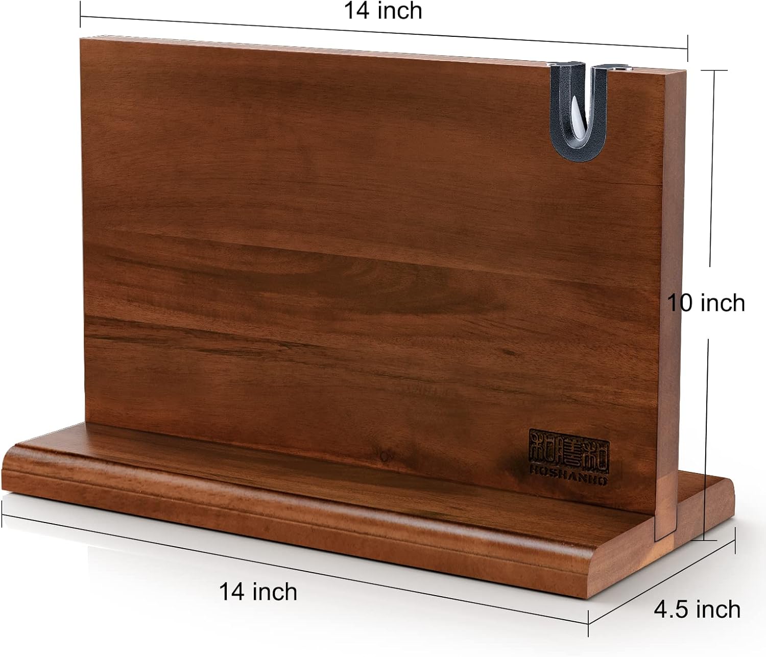 HOSHANHO Magnetic Knife Block 14x10 Inches 1