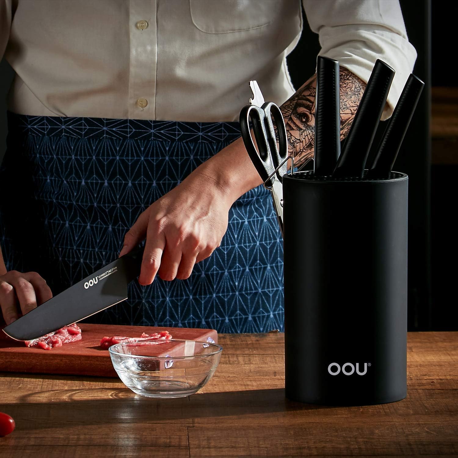 OOU Universal Knife Block Holder - Black 1