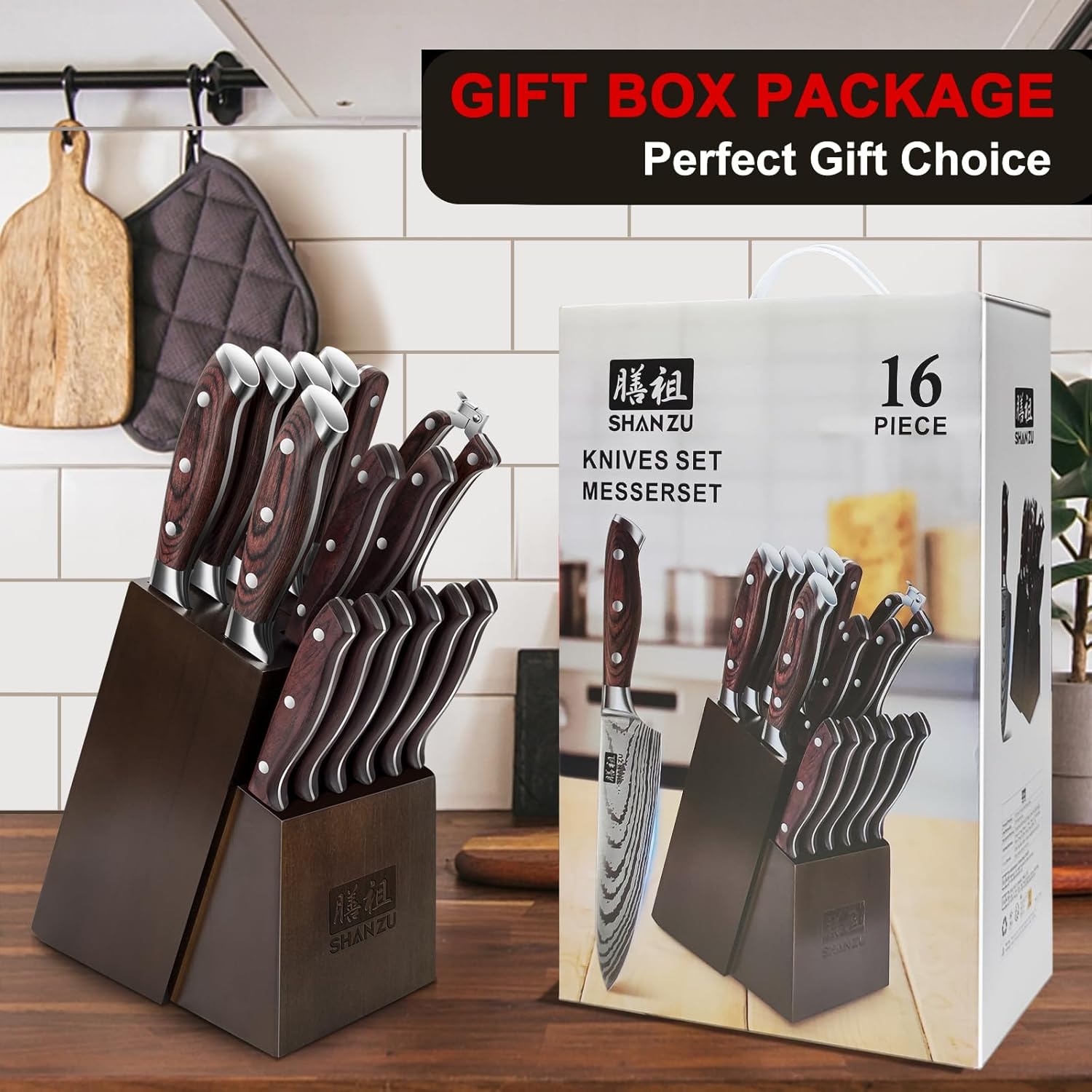 SHAN ZU Japanese Steel Knife Set