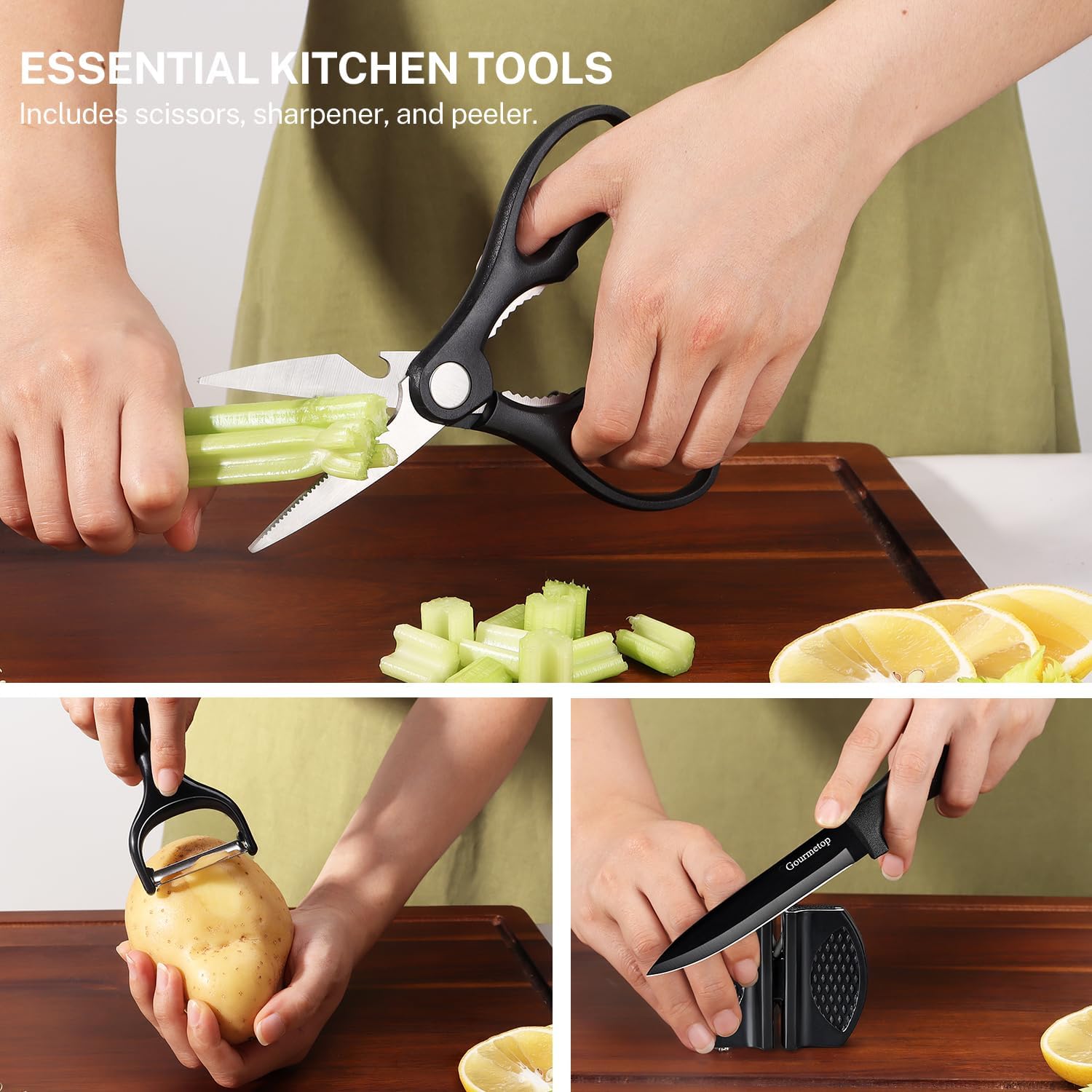 Perfect 15-Piece Kitchen Knife Set