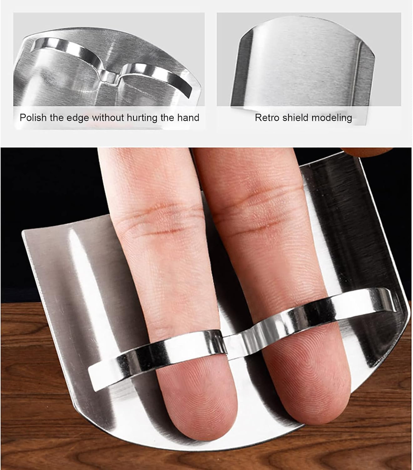 Stainless Steel Finger Guards for Cutting Knives Safe for Hands