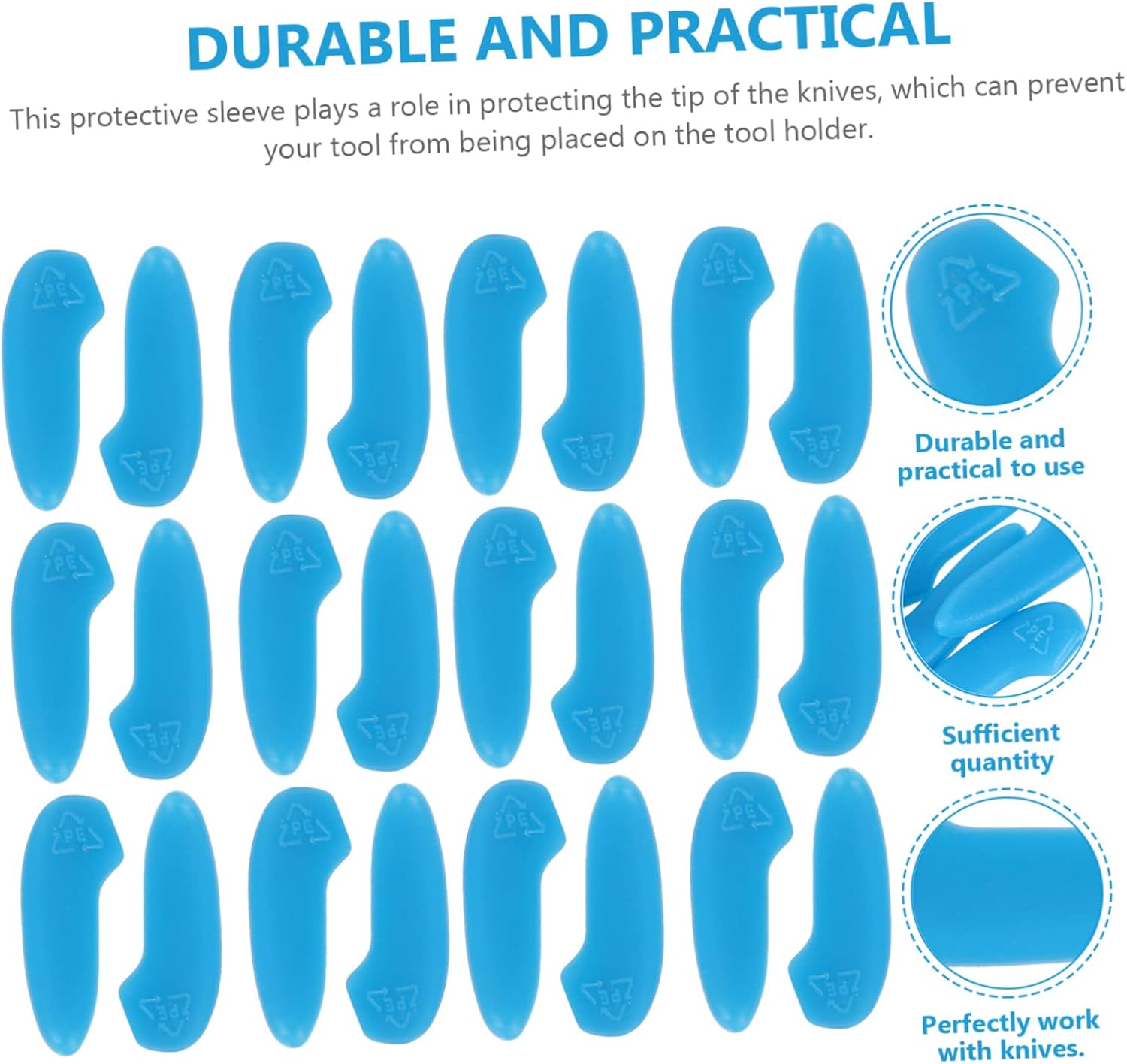 50-Piece Knive Tip Protector - Protects Edges Sharpens Like New