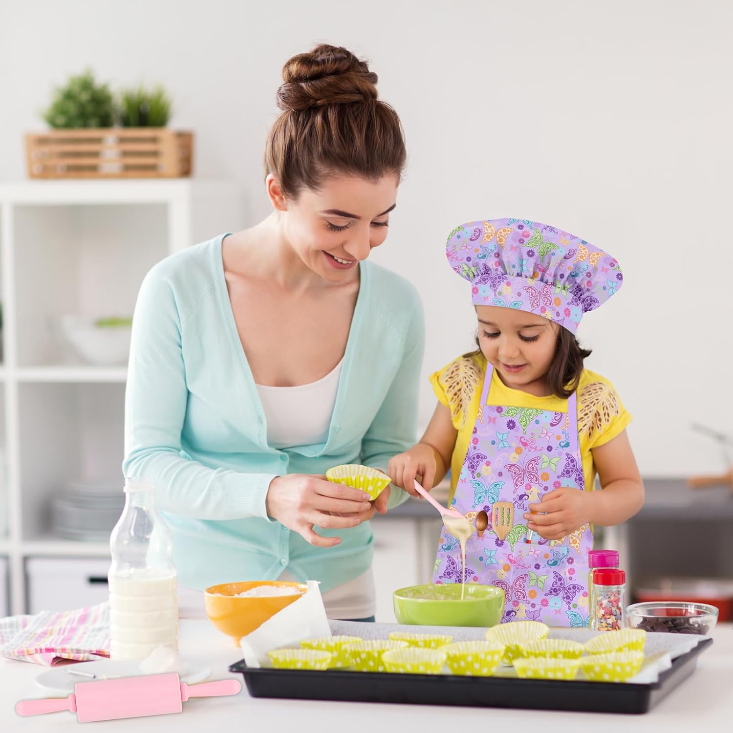 Kids Chef Hat Apron Set