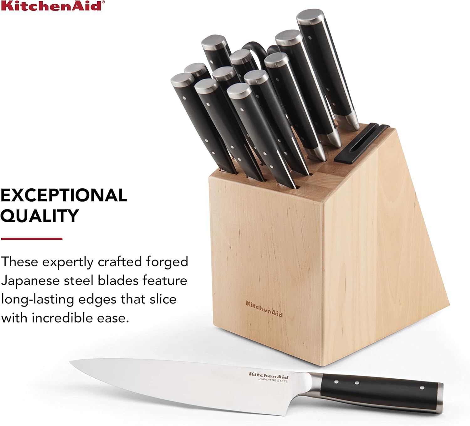 KitchenAid 14-Piece Knife Block Set with Sharpener