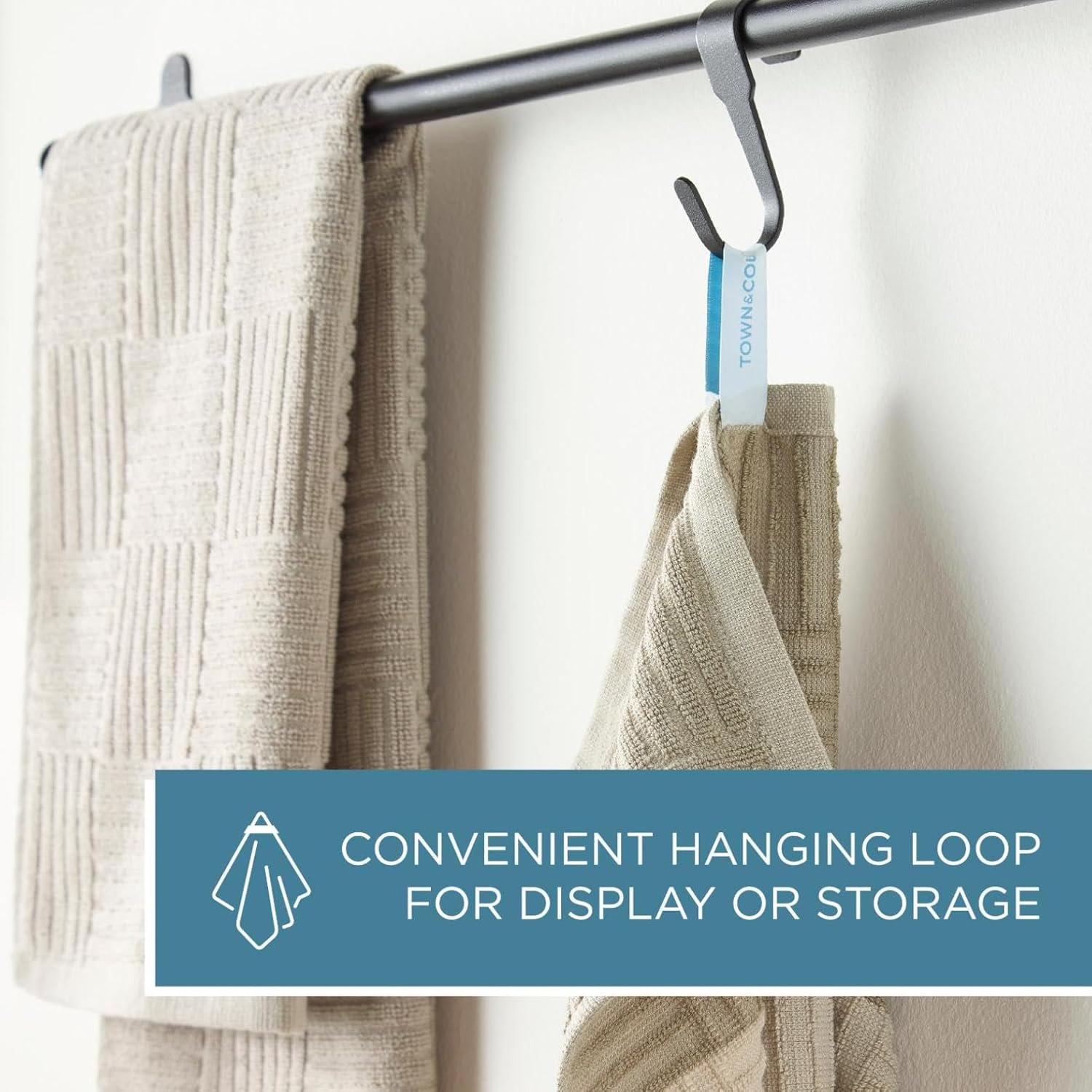 TOWN COUNTRY BASICS 4-Pack Kitchen Towels