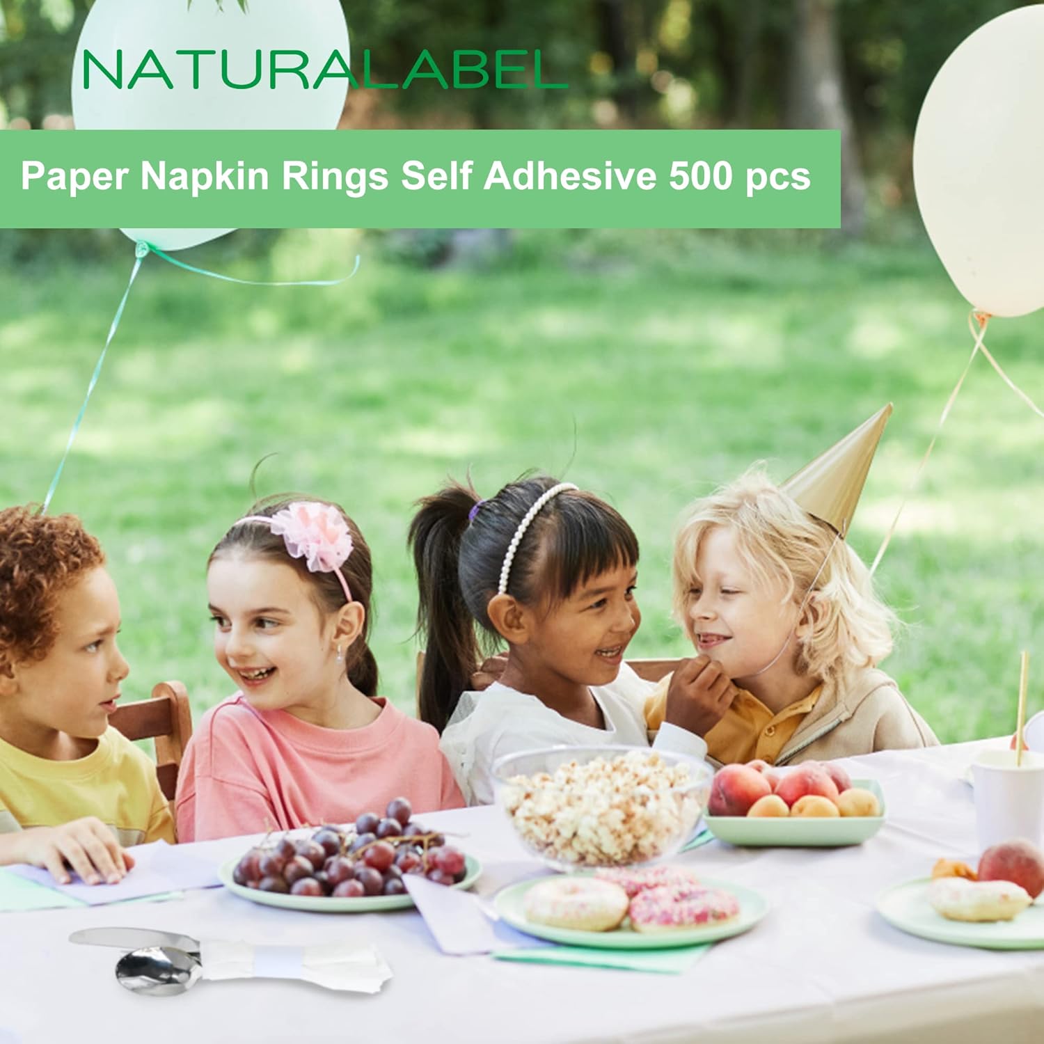 NaturalLabel Eco-Friendly Napkin Rings 500-Count