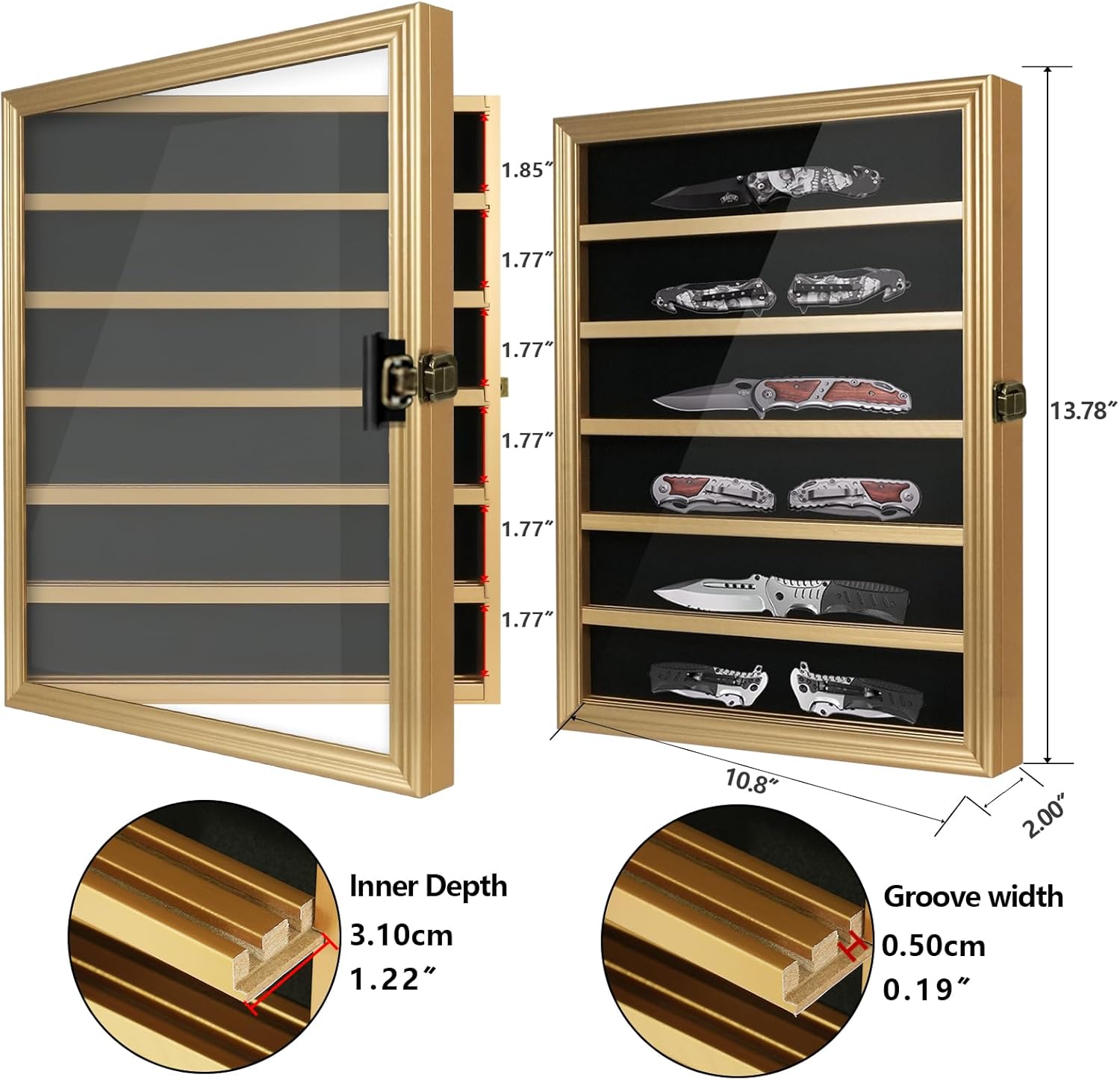 -multi-functional pocket knife display case