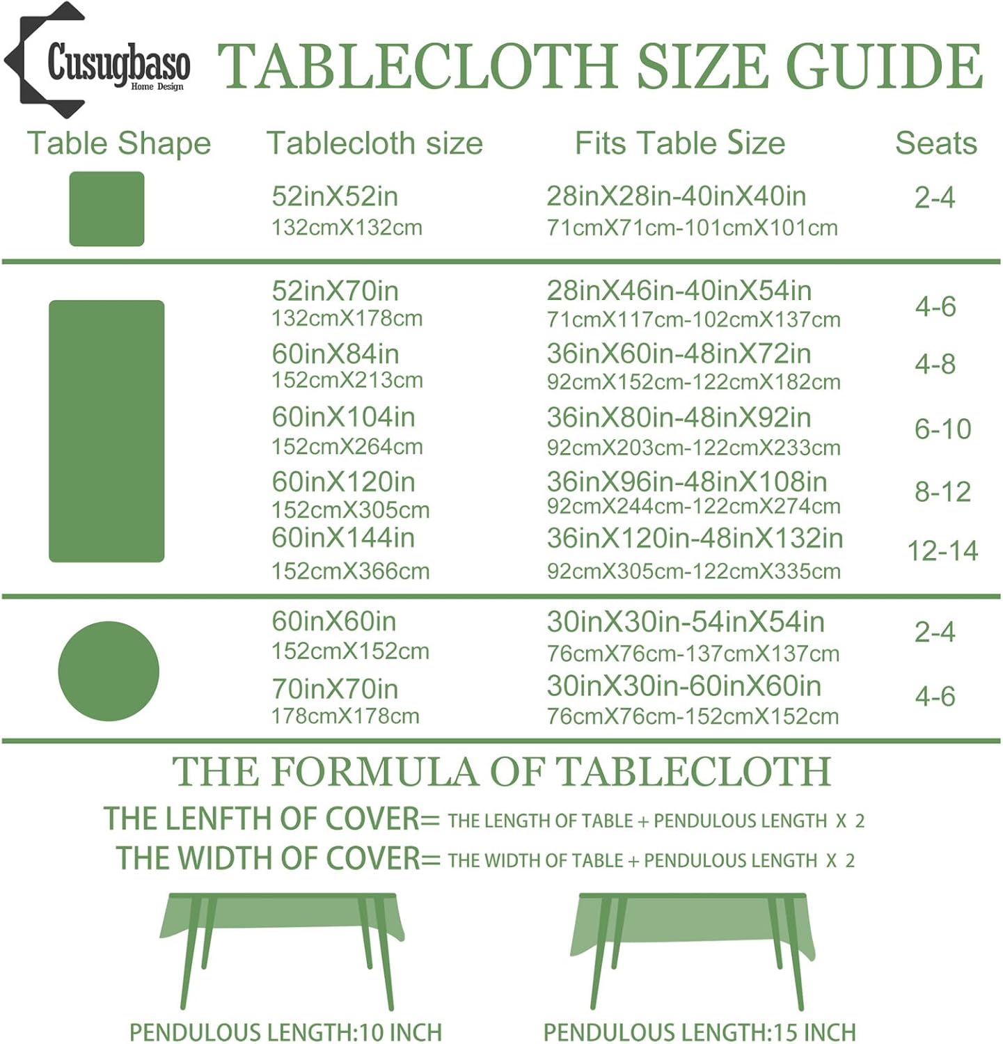 Elegant Spring Tablecloth 70in