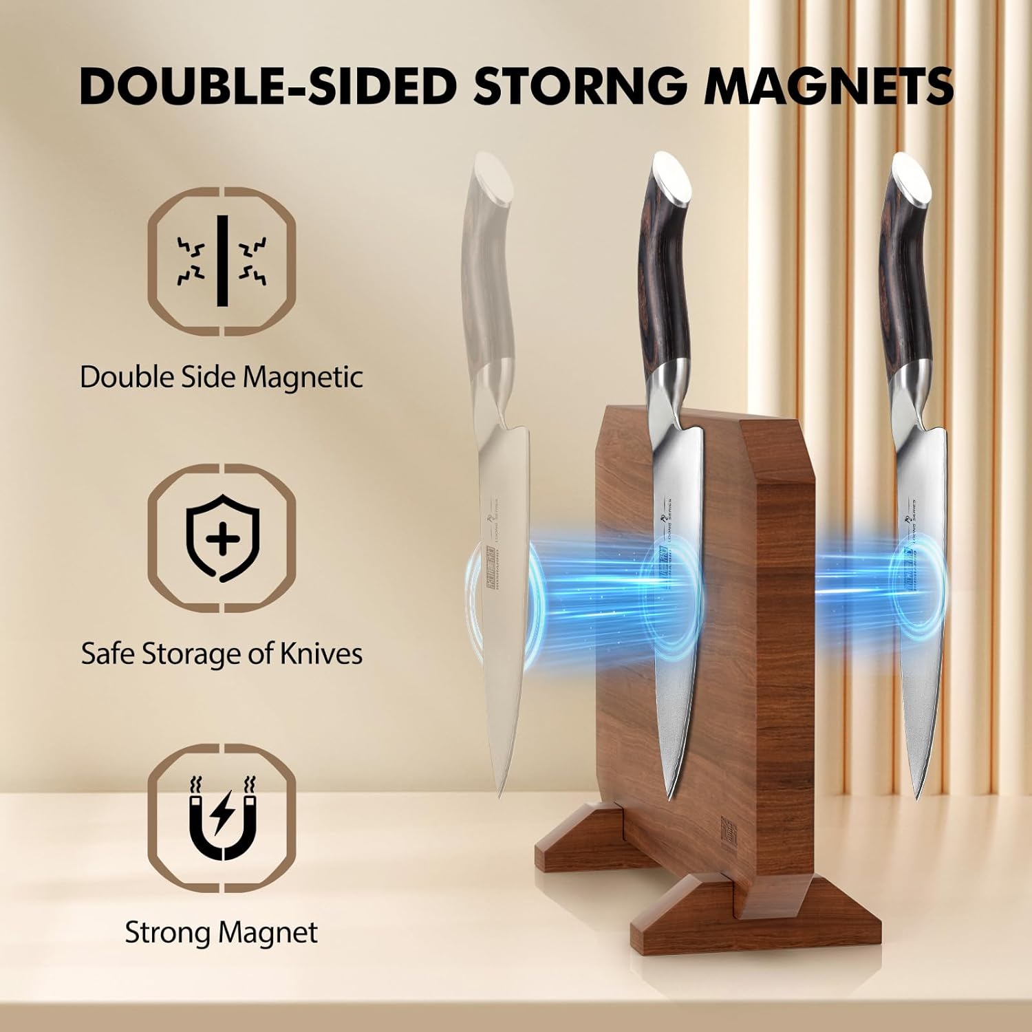 HOSHANHO Magnetic Knife Block