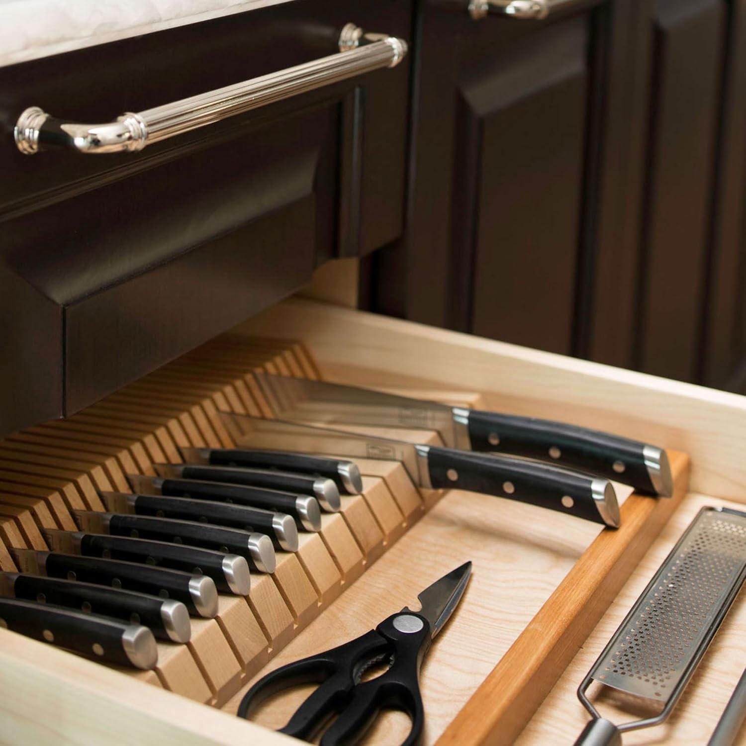 Organize Your Kitchen with the Rev-A-Shelf Dual Row Knife Block