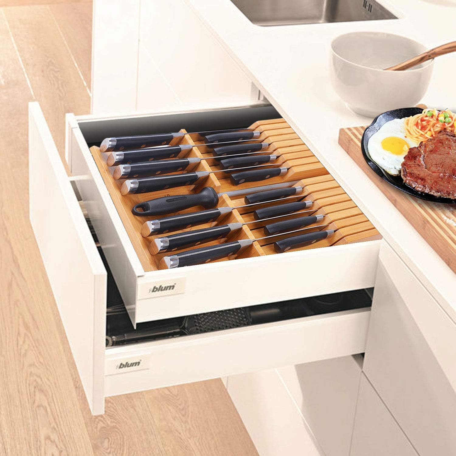 Utoplike In-Drawer Knife Block Set Reduces Clutter