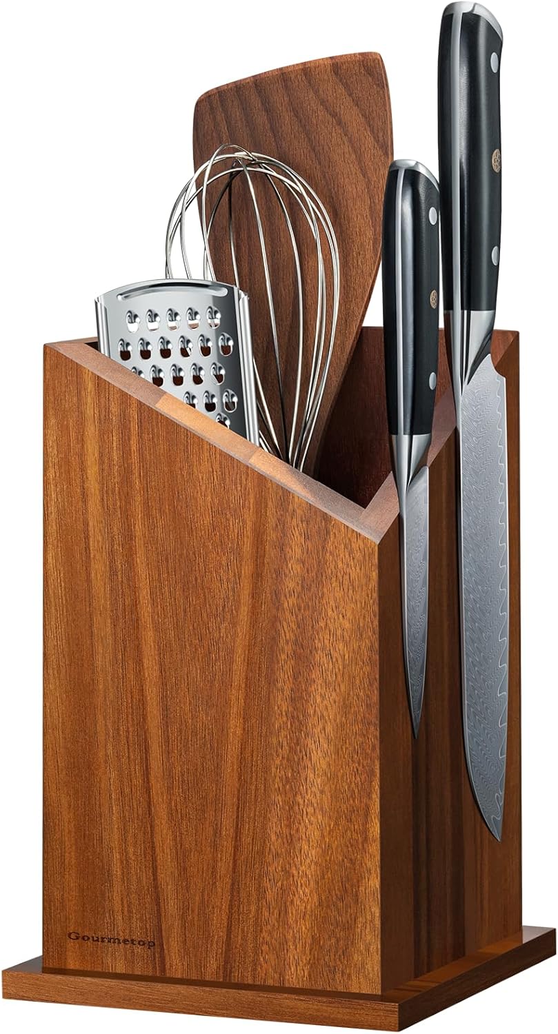 Gourmetop Magnetic Knife Holder Acacia Wood