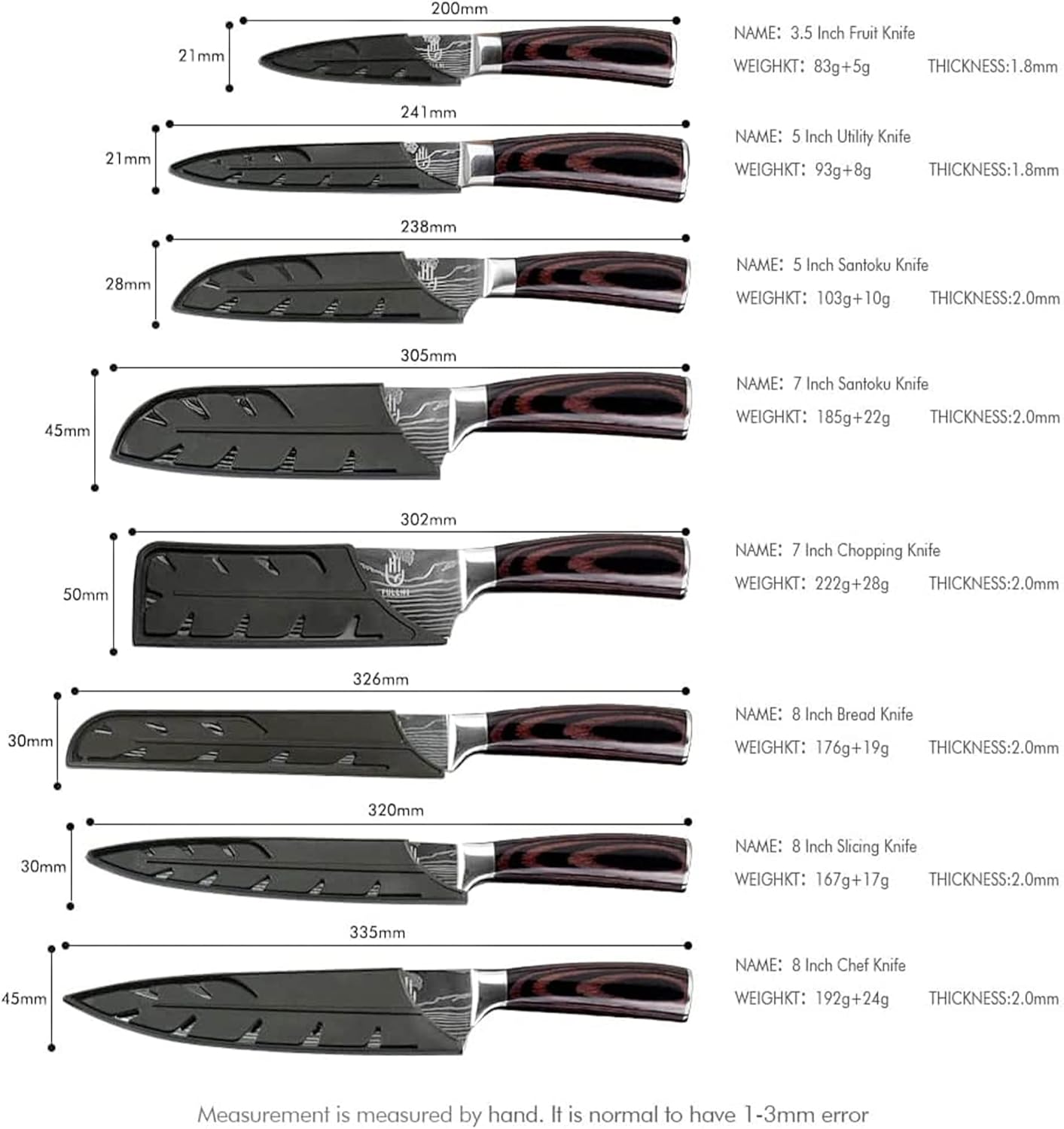 Precision-Kitchen Knife Set