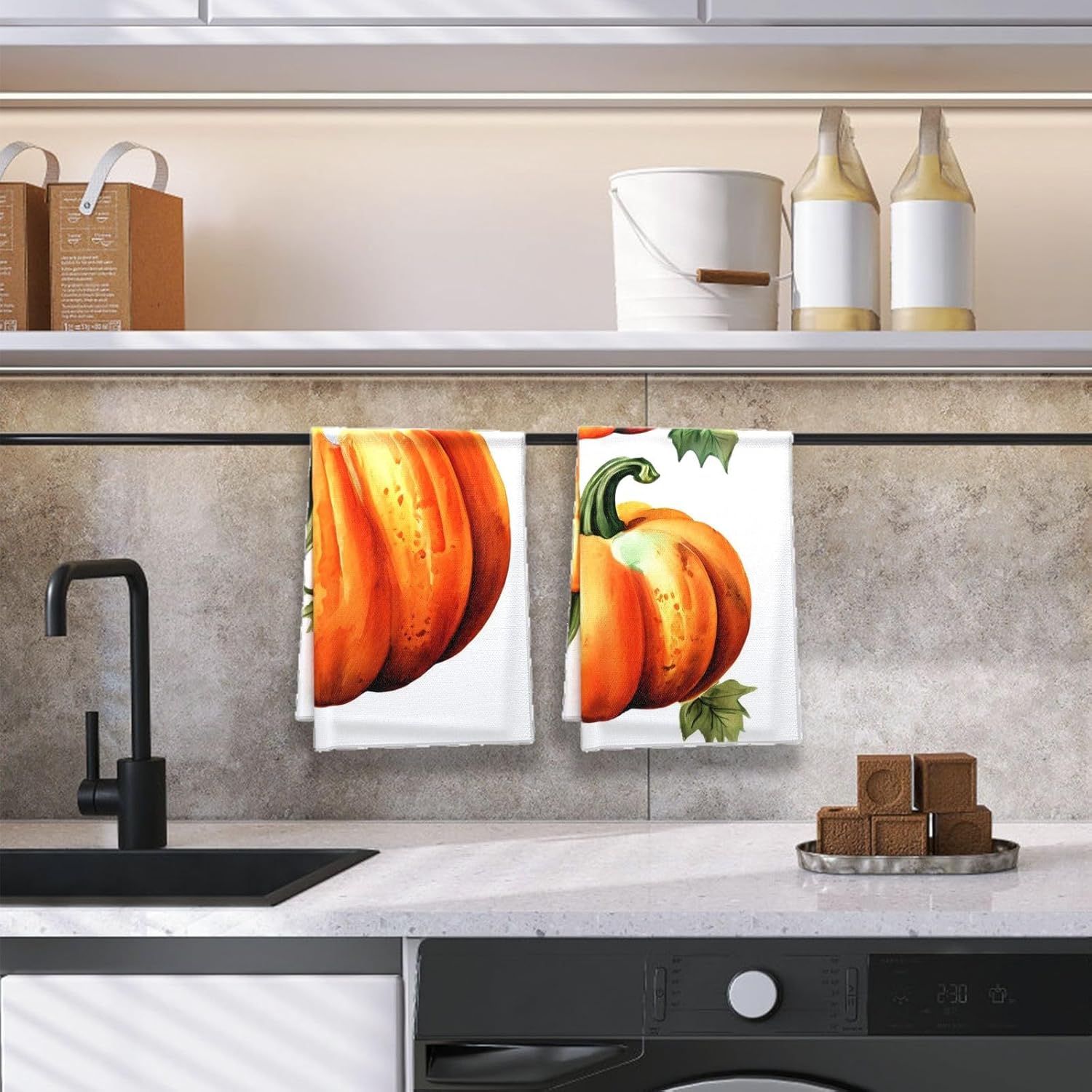 Rustic Fall Microfiber Towels Set - 4 x 16x24