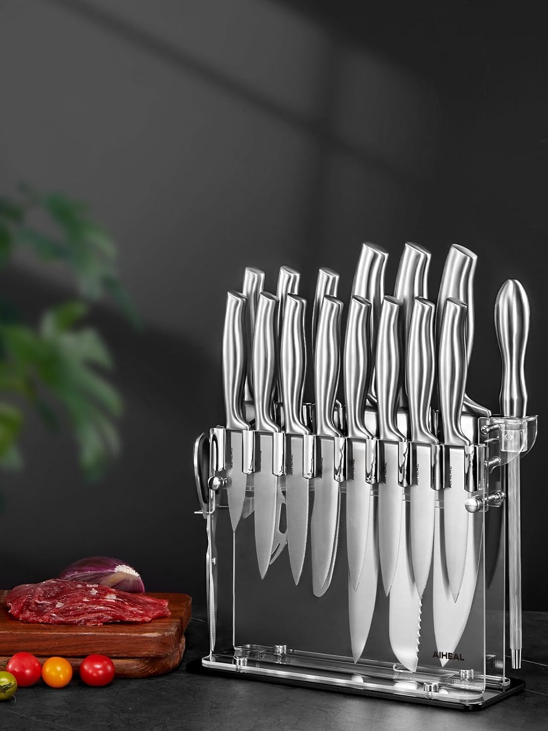 Aiheal 17PCS Kitchen Knife Set