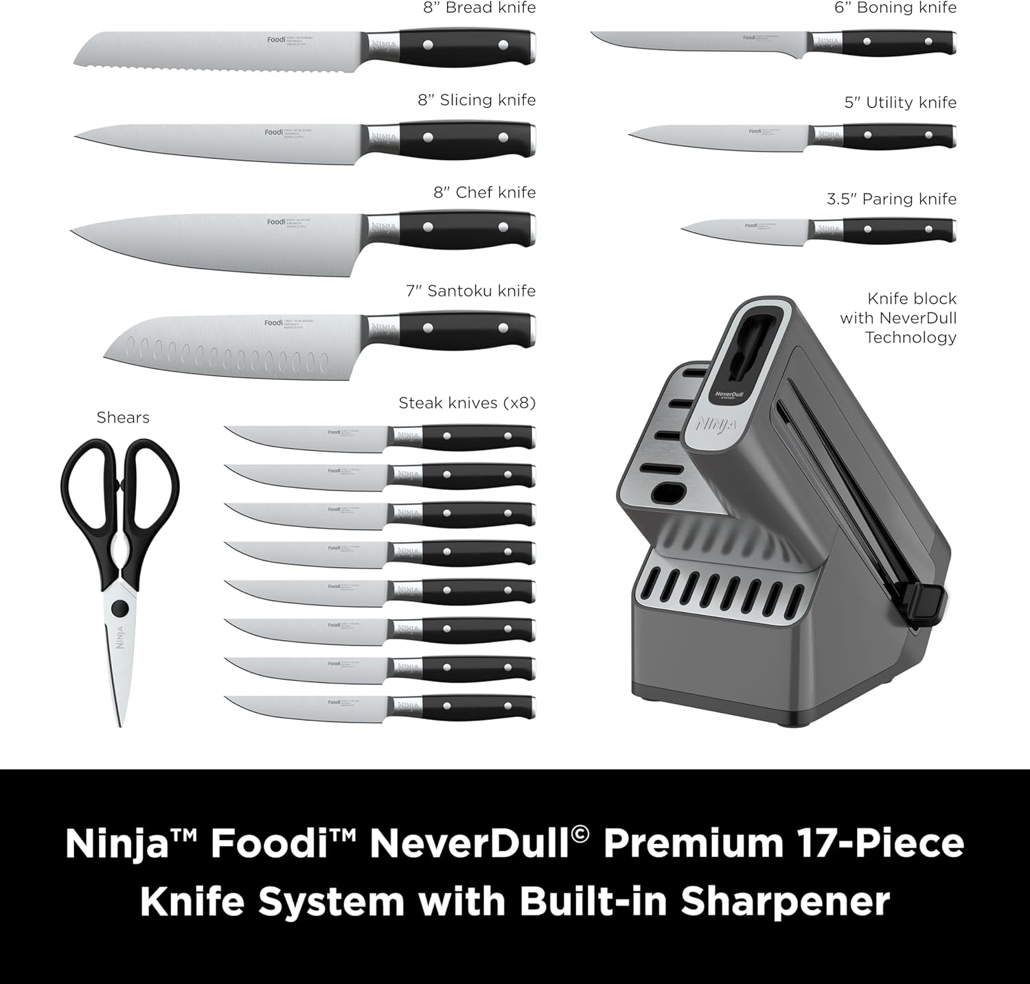 Ninja 17-Piece Master Knife Set