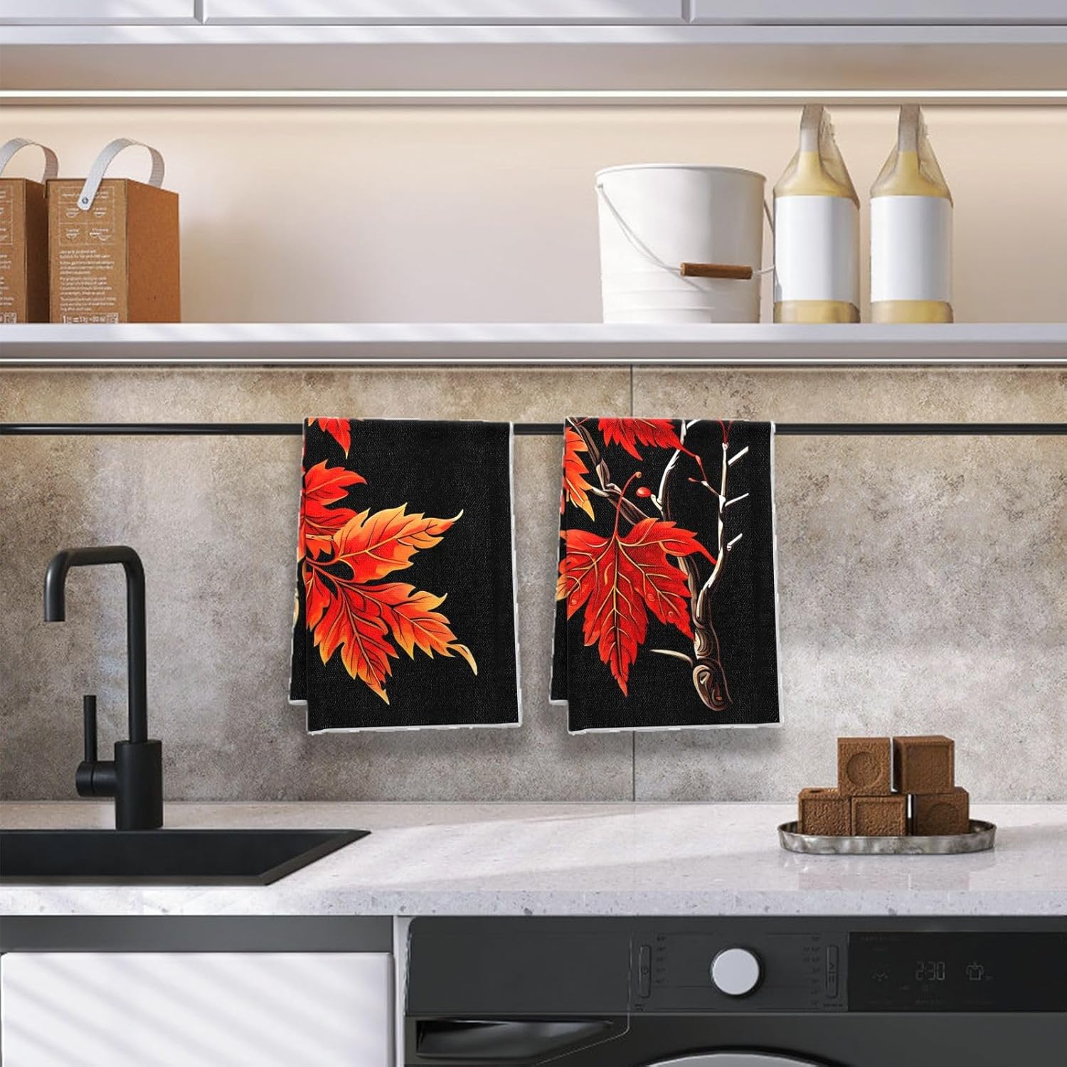 Fall Pretty Kitchen Towels Set
