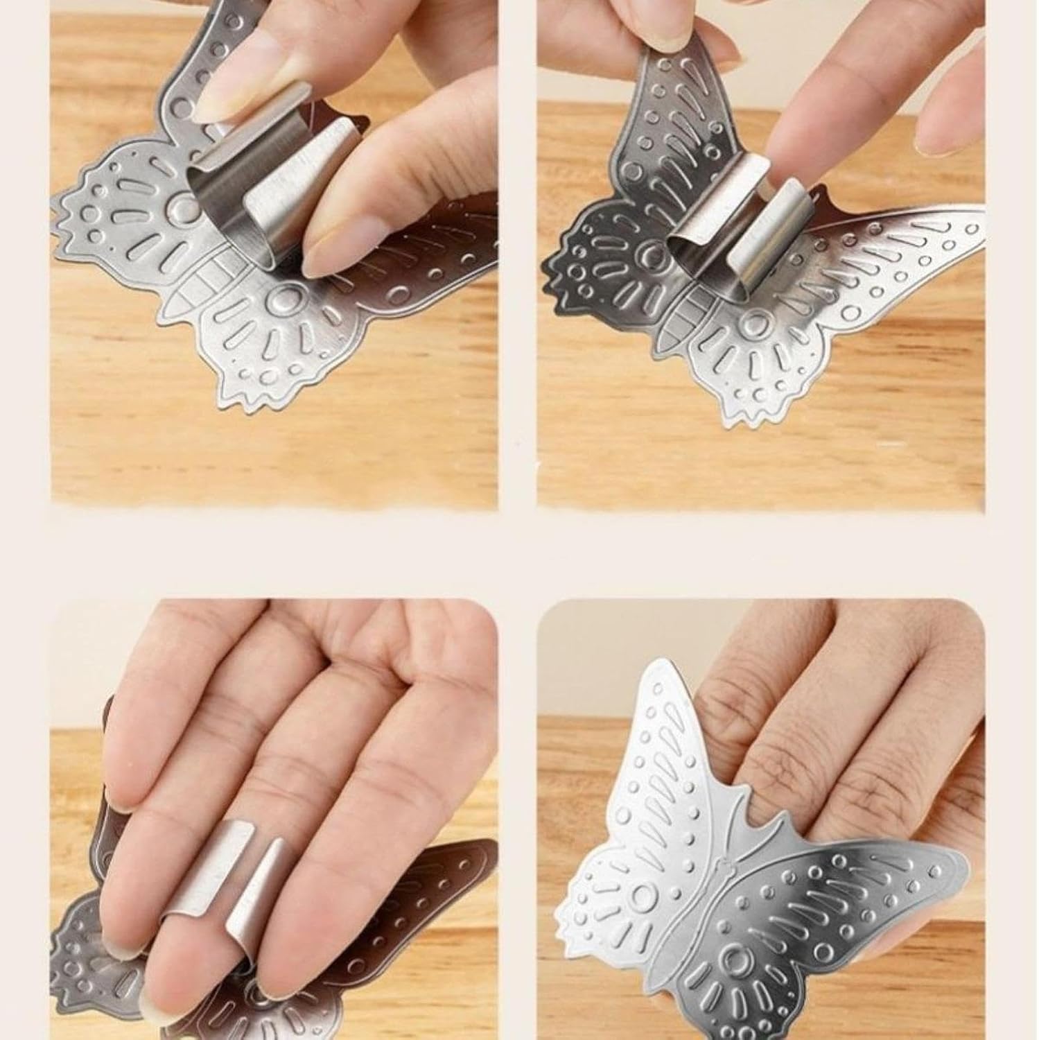 Durable Stainless Steel Finger Guard for Kitchen Safety