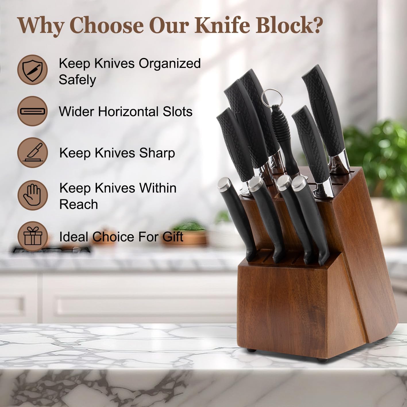 RedCall Universal Knife Block Holder with 14 Slots