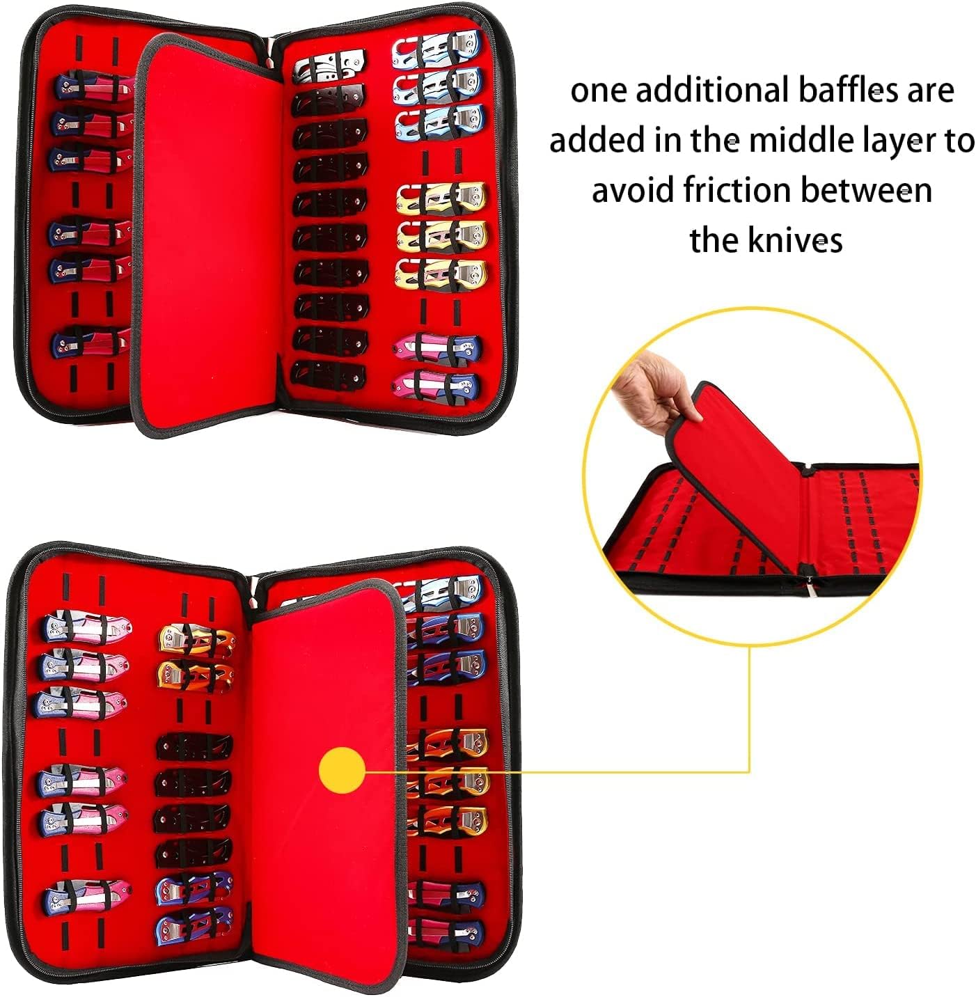 HERSENT Pocket Knife Storage Case