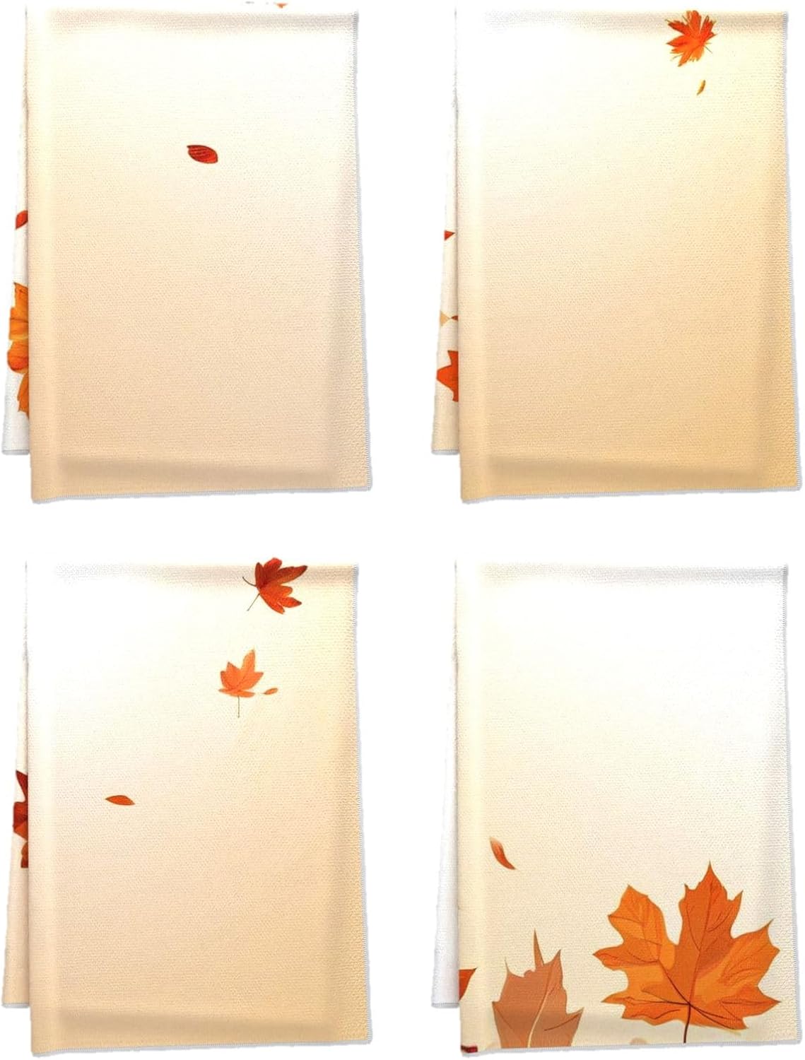 Oeught Fall Decor Towel Set 4pcs 16x24 Inch